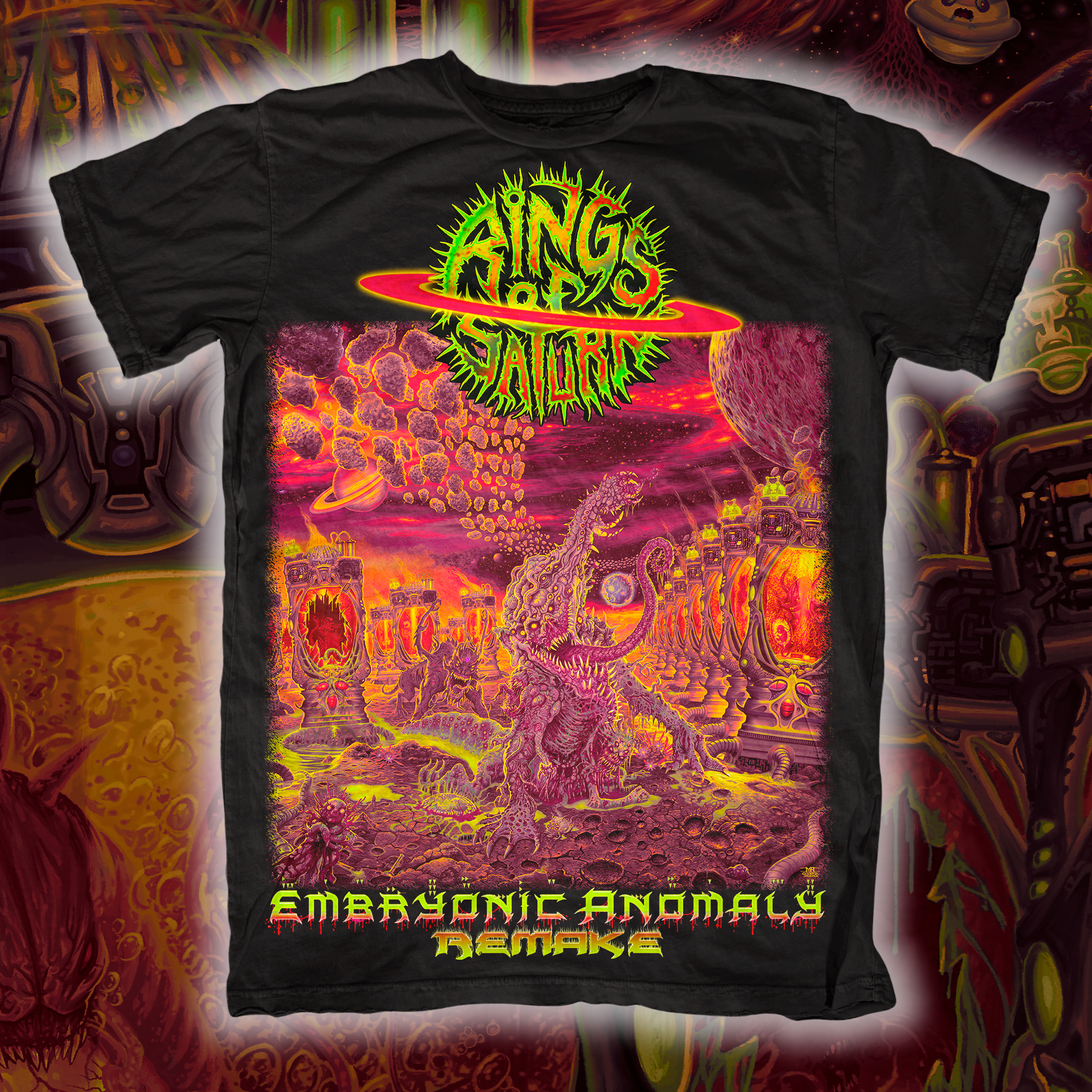 Rings Of Saturn Embryonic Anomaly Remake Variant T-Shirt - Image 2