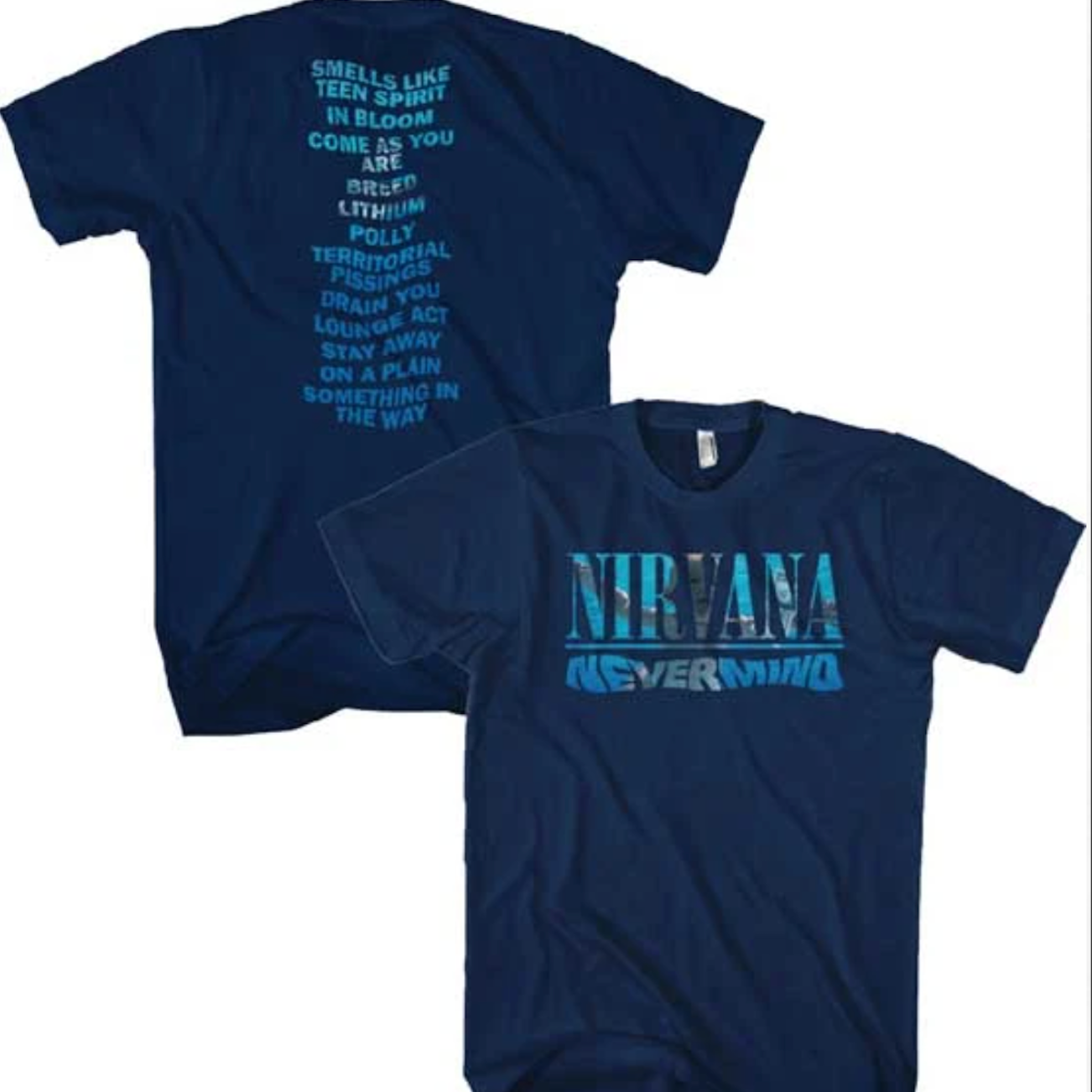 Nirvana Nevermind Play List T-Shirt - Image 2