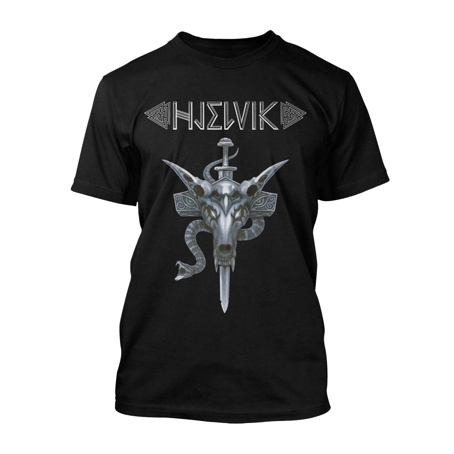 Hjelvik Wolf Crest T-Shirt - Image 2