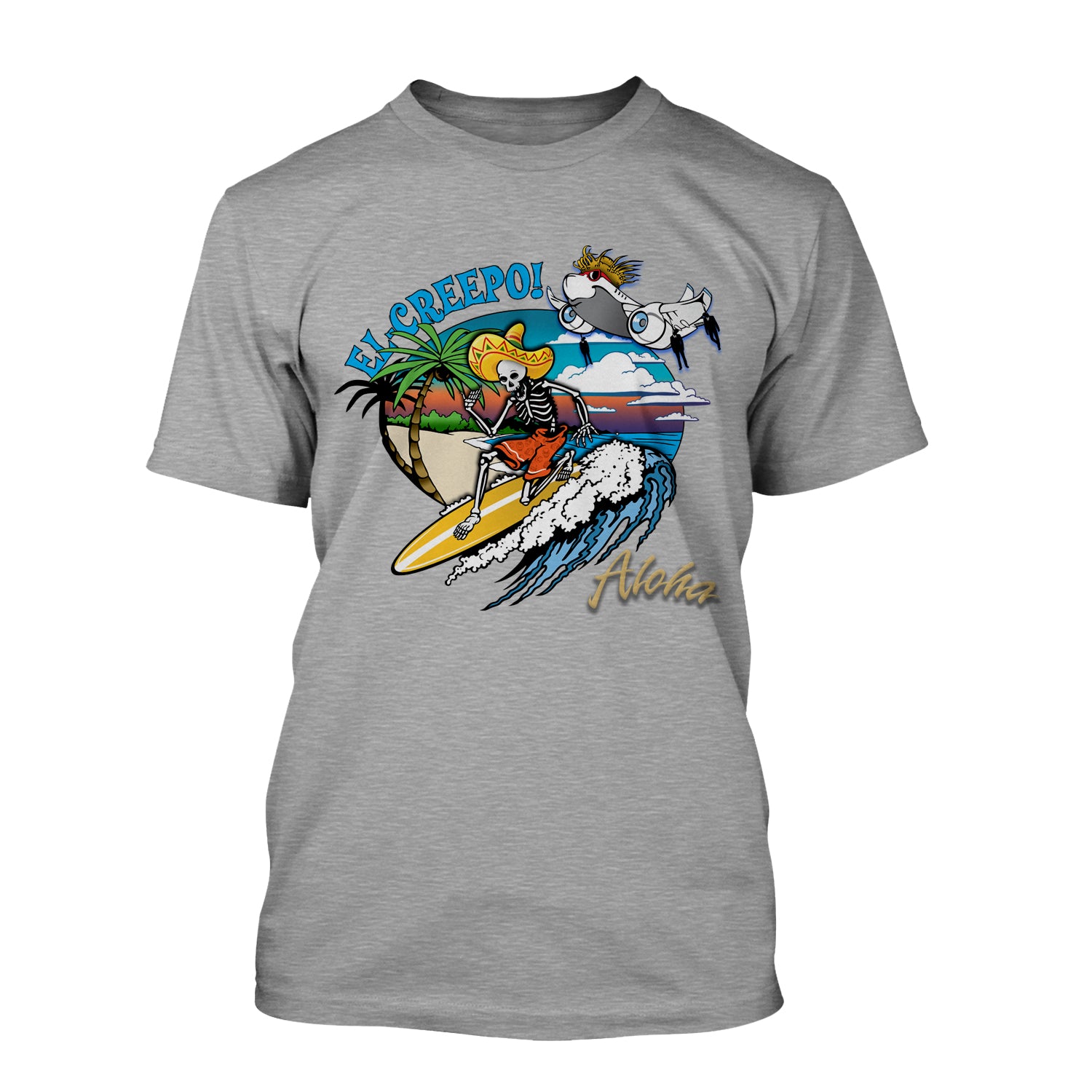 El Creepo Aloha Plane T-Shirt - Image 2