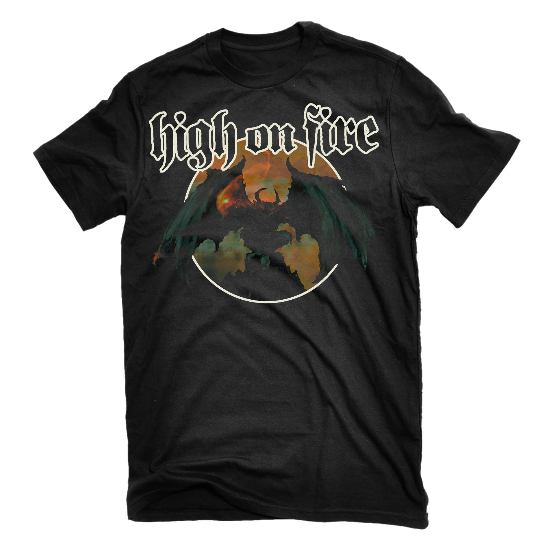 High On Fire Blessed Black Wings T-Shirt - Image 2