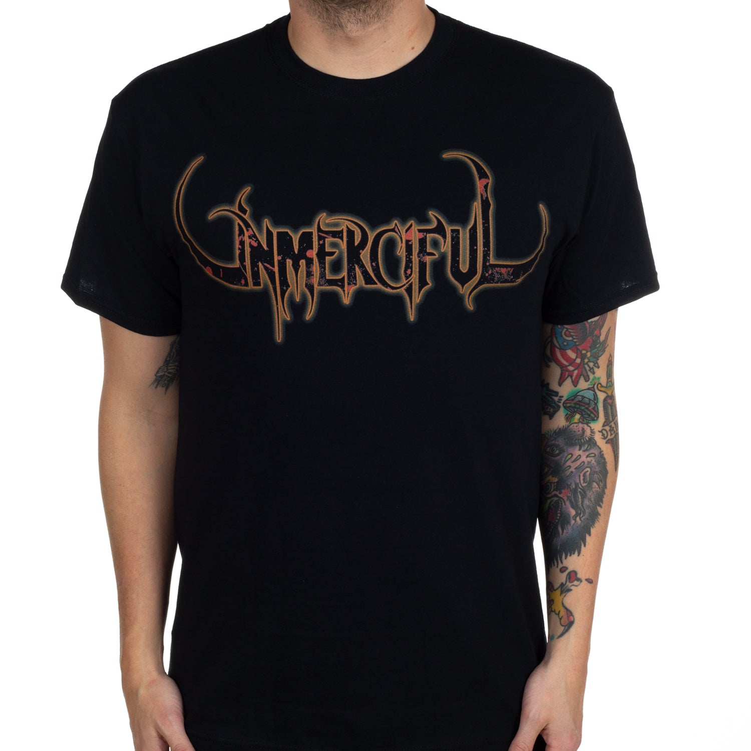 Unmerciful Splatter Logo T-Shirt - Image 2