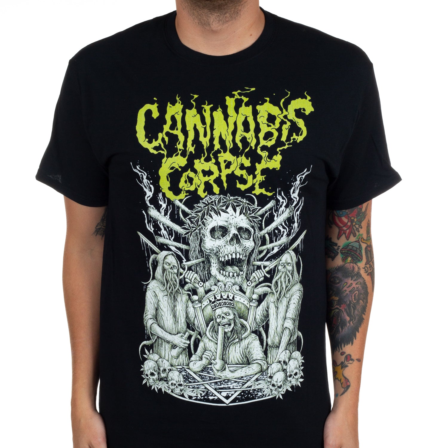 Cannabis Corpse Knights Of The Bong Table T-Shirt - Image 2
