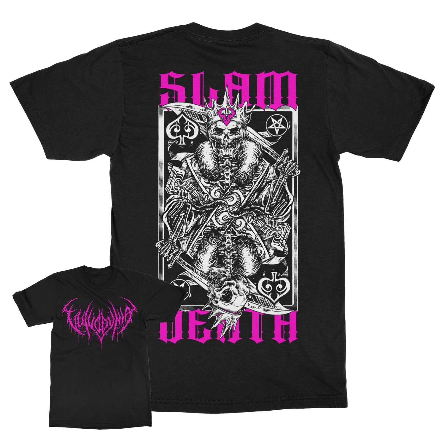 Vulvodynia Slam Death T-Shirt (Pink/Black) - Image 2