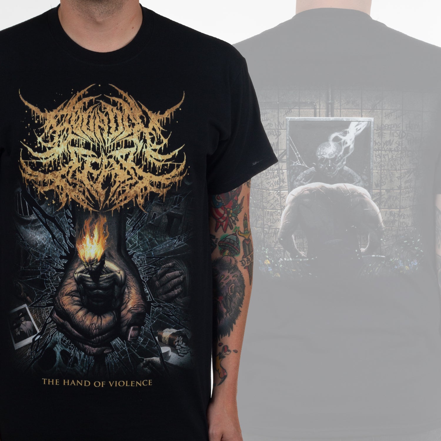 Bound In Fear The Hand Of Violence T-Shirt - Image 2