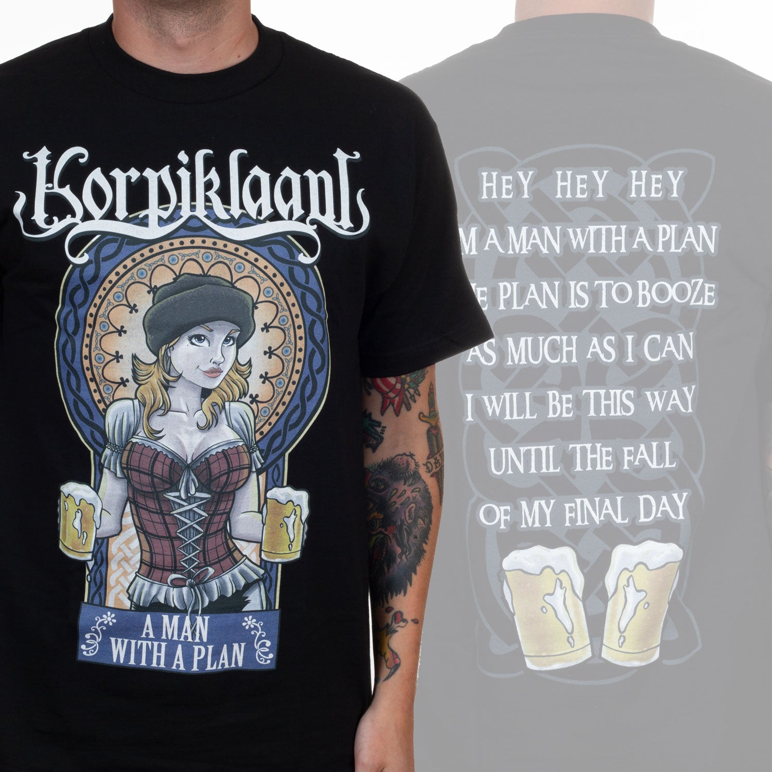 Korpiklaani A Man With A Plan T-Shirt - Image 2