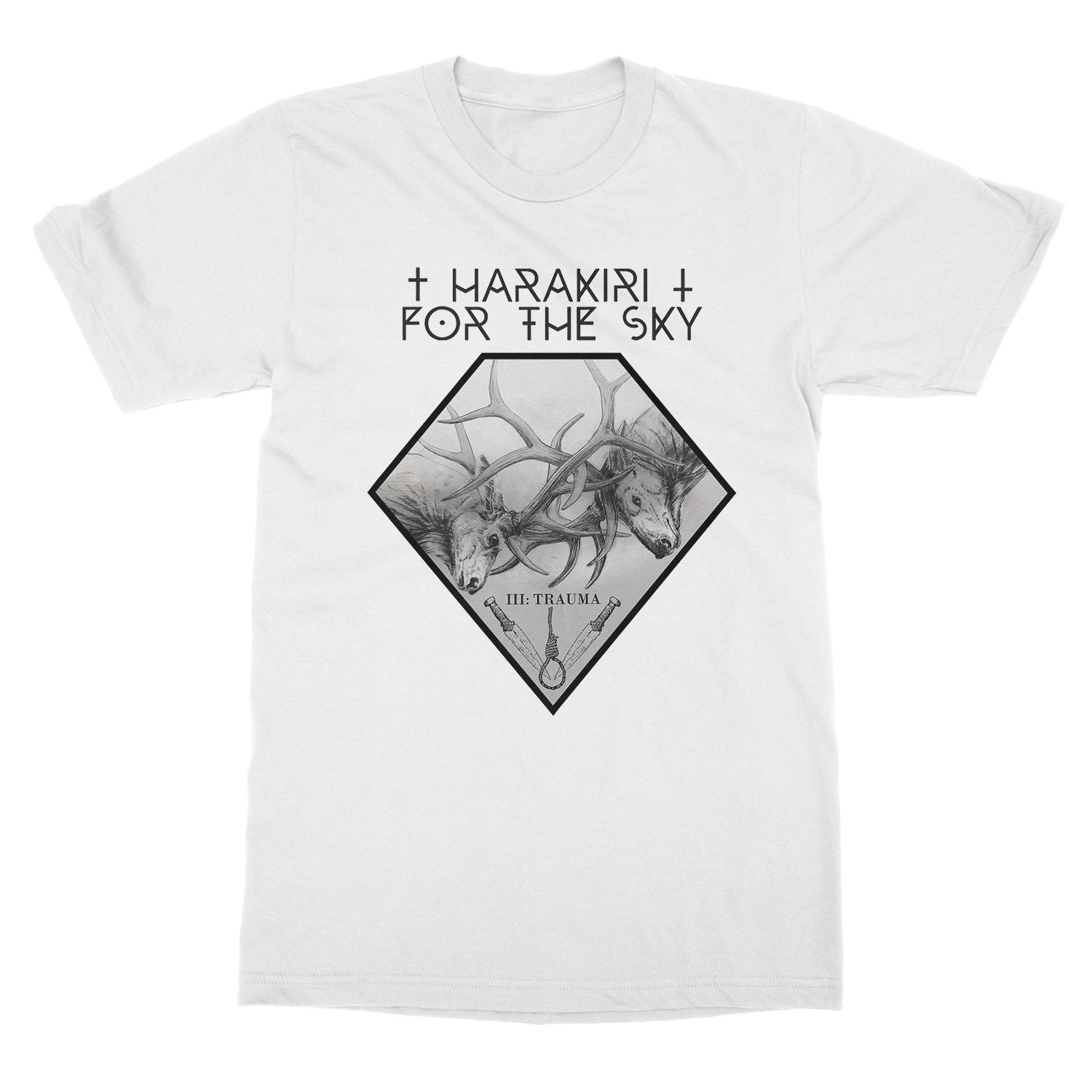 Harakiri For The Sky Iii: Trauma White T-Shirt - Image 2