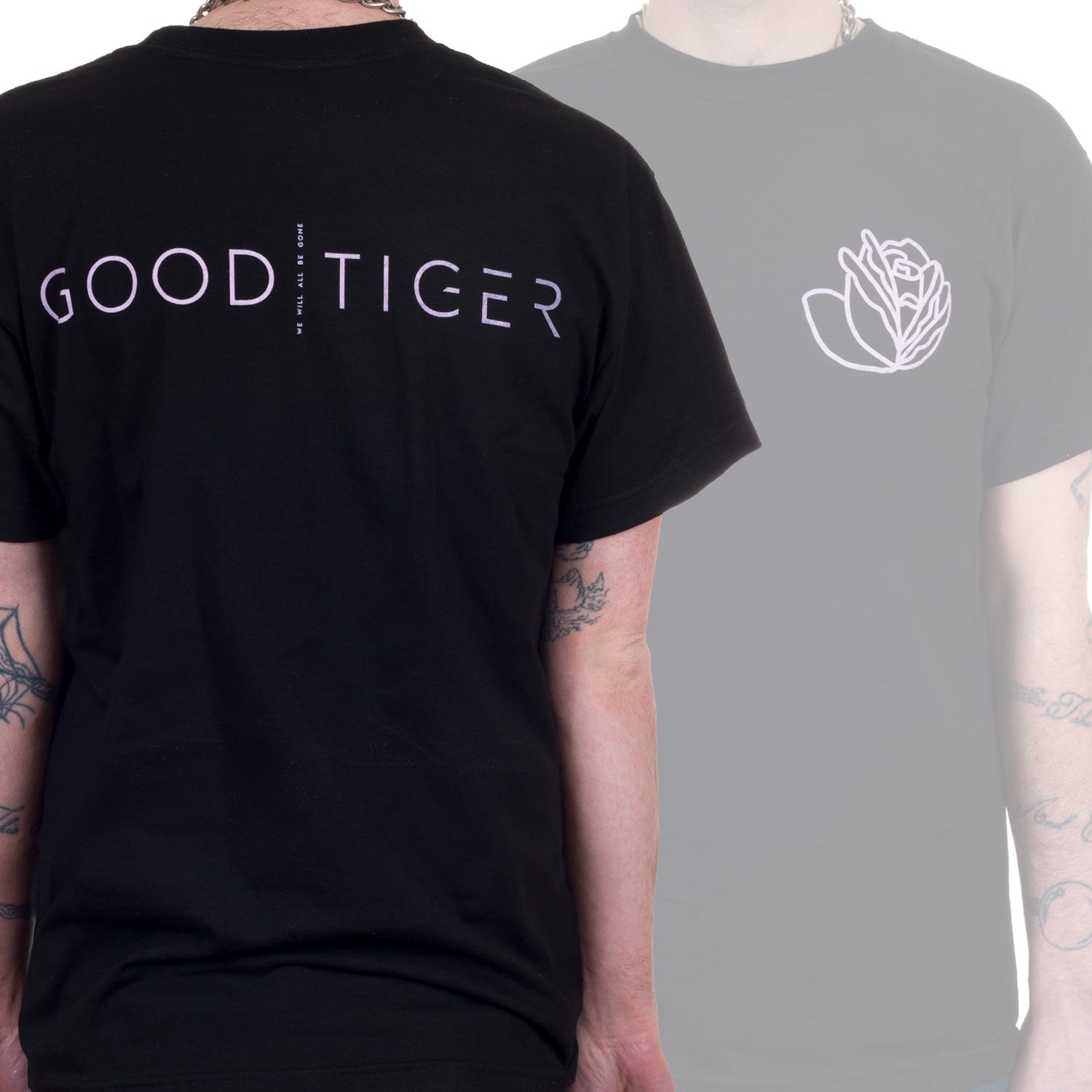 Good Tiger Flower Head T-Shirt - Image 2