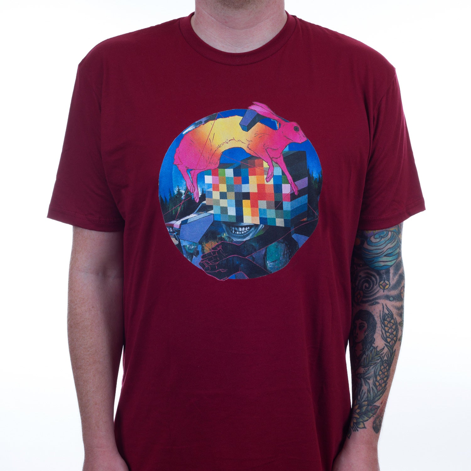 Doom Side Of The Moon Circle Rabbit T-Shirt - Image 2