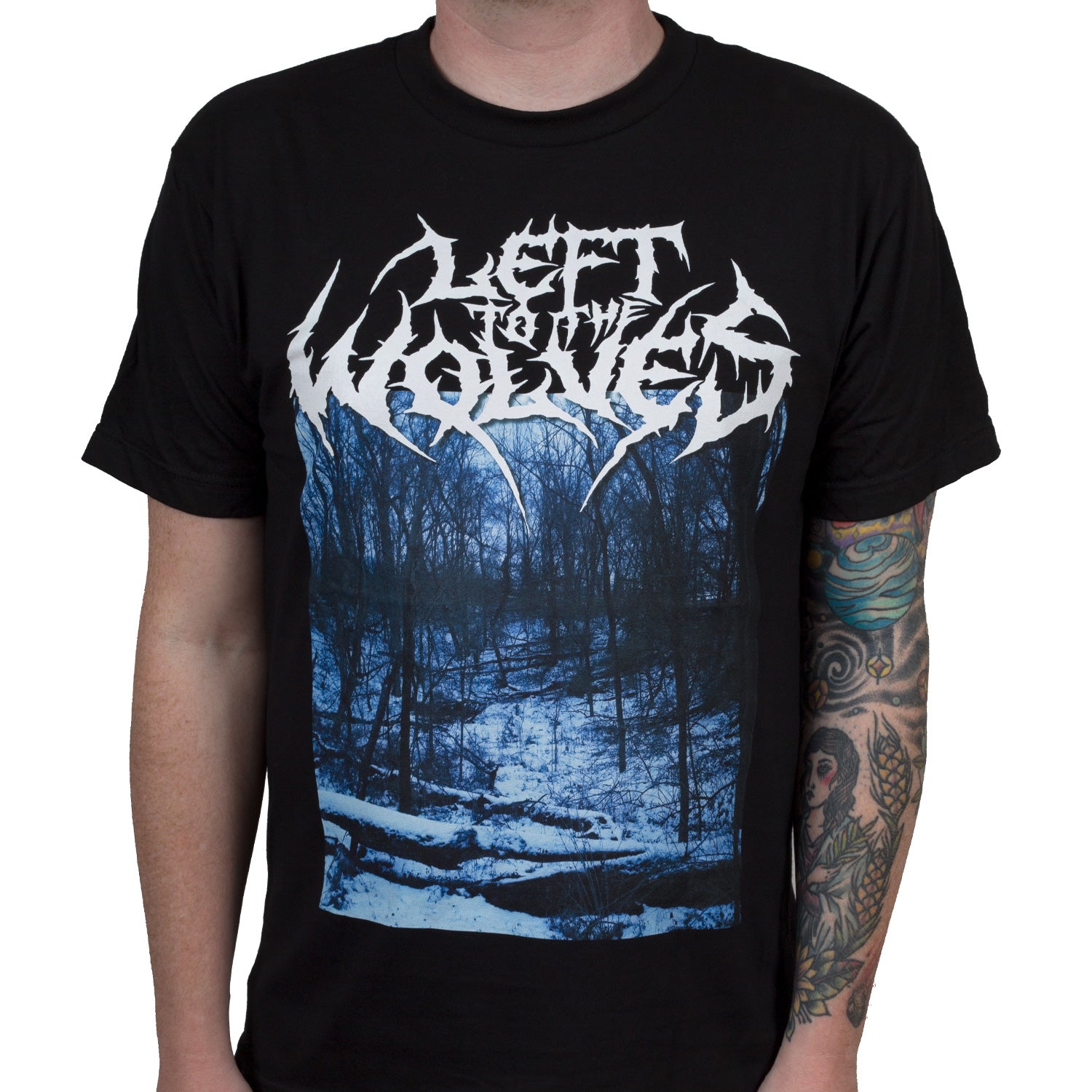 Left To The Wolves Mouth Of The Woods T-Shirt - Image 2