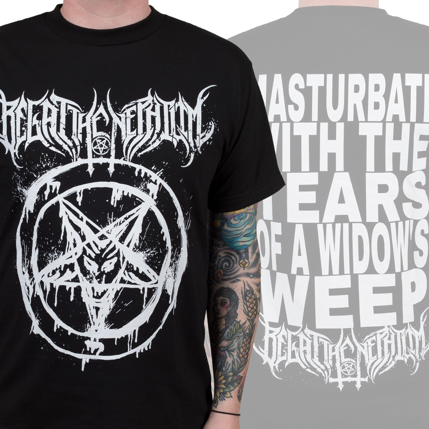 Begat The Nephilim Logo T-Shirt - Image 2