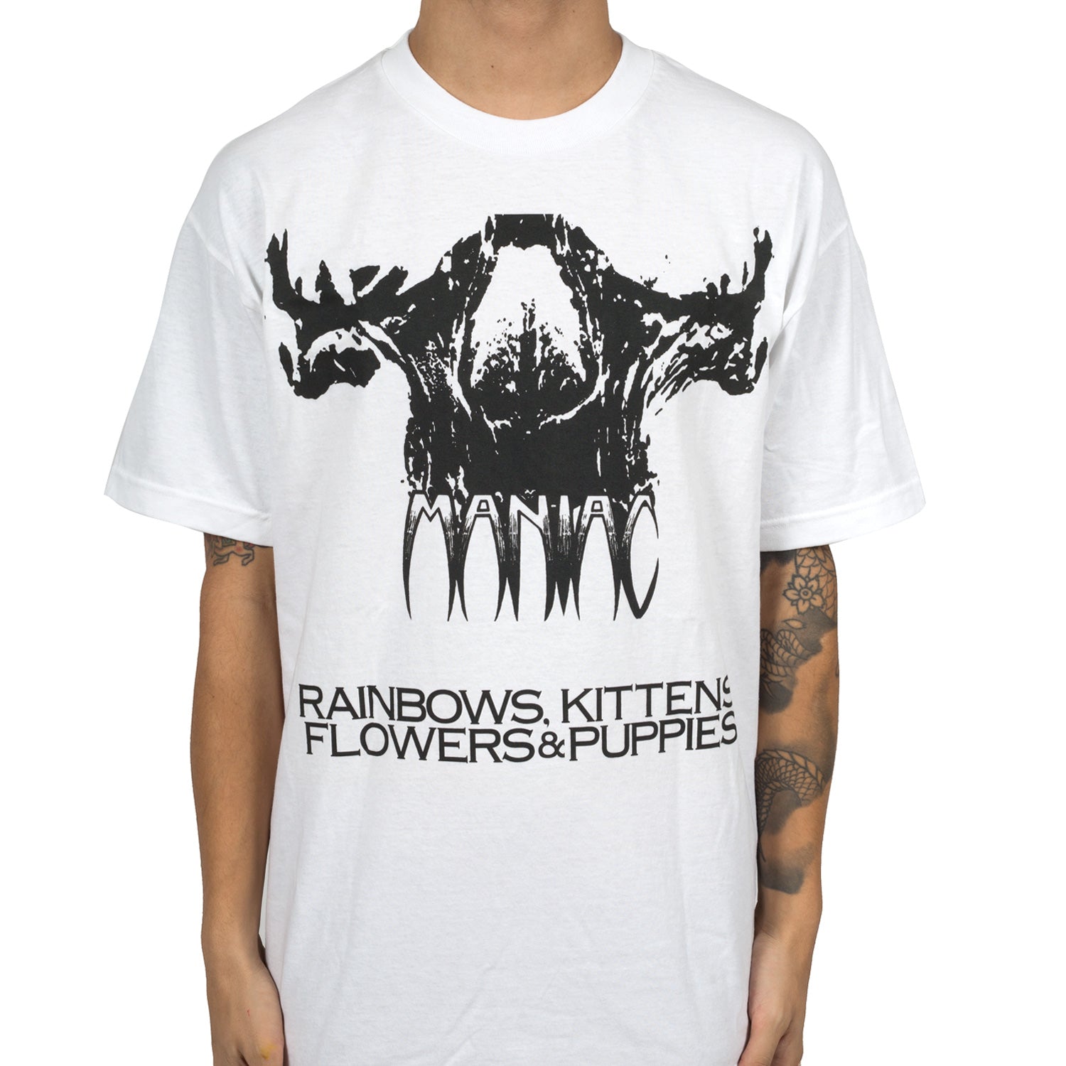 Wargasm Rainbows Kittens Flowers & Puppies T-Shirt - Image 2