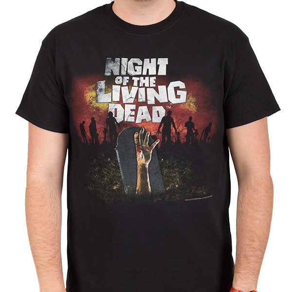 Night Of The Living Dead (1968) Graveyard T-Shirt - Image 2