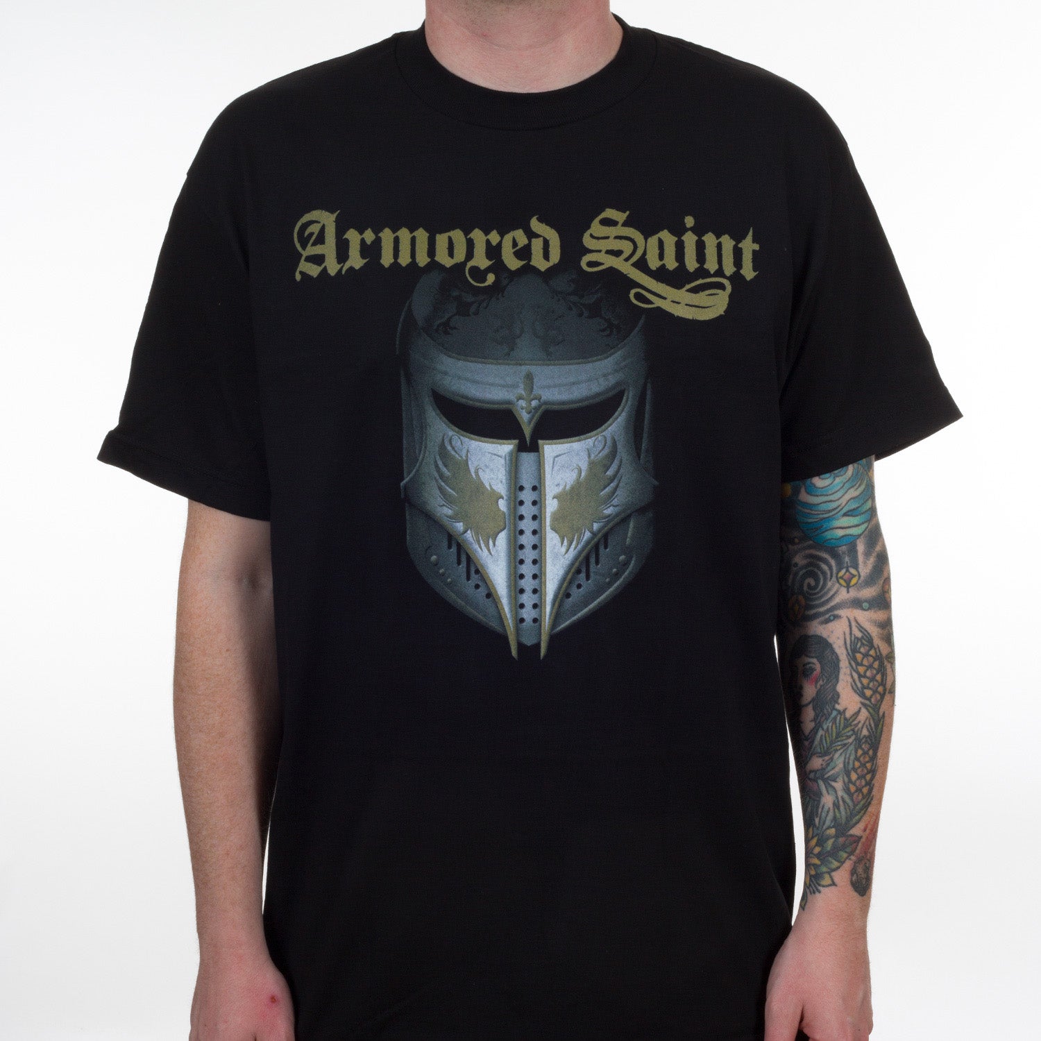 Armored Saint Helmet T-Shirt - Image 2