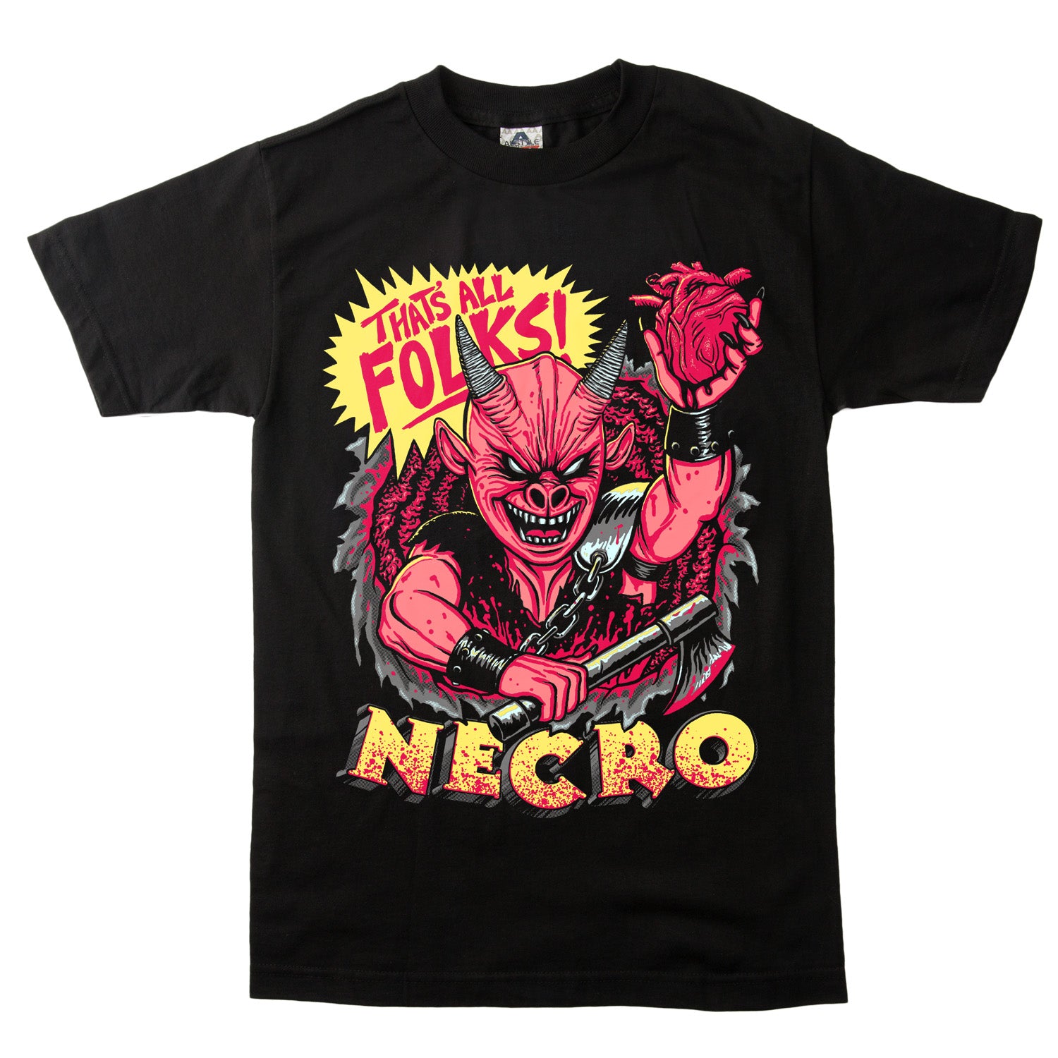 Necro That All Folks T-Shirt - Image 2