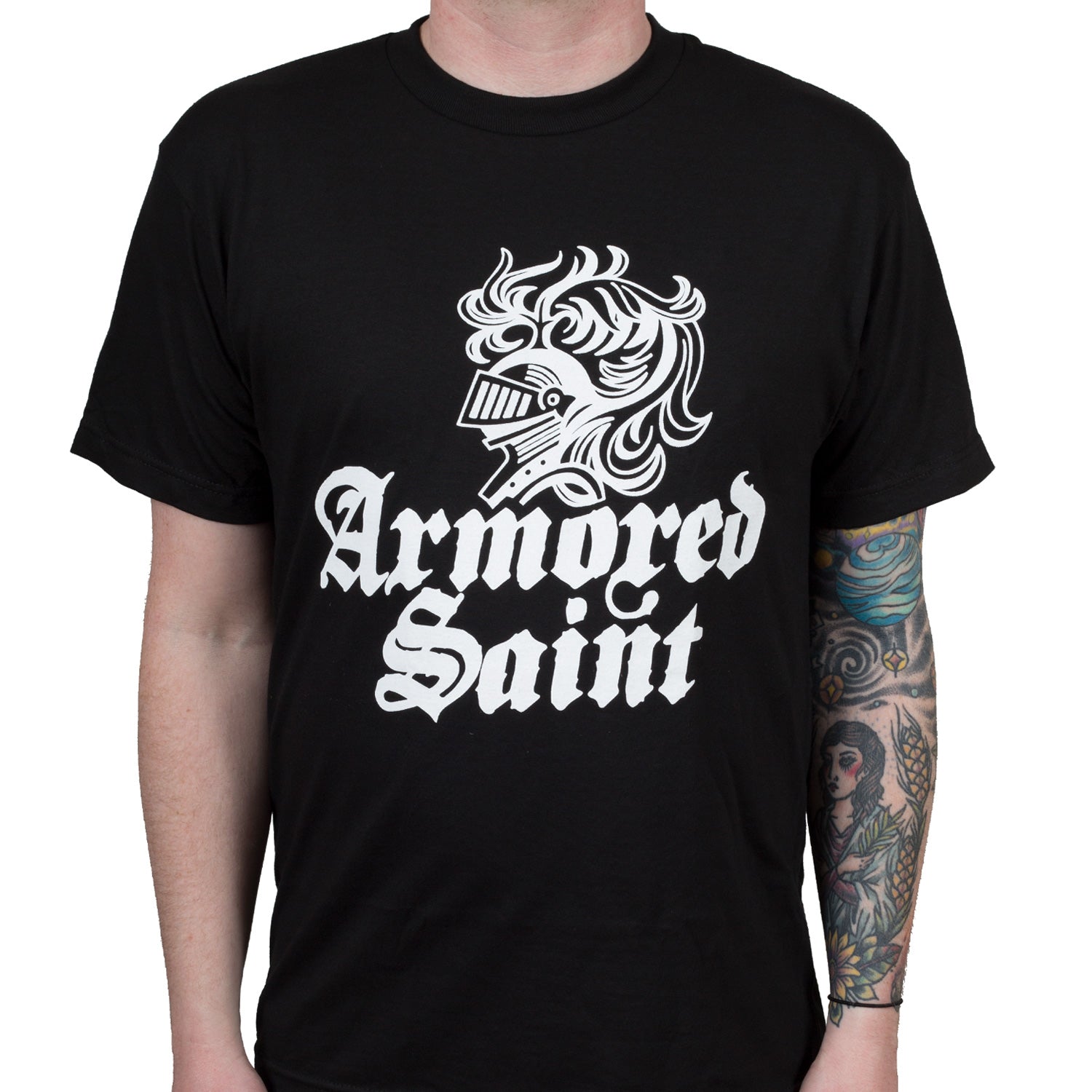 Armored Saint White Logo T-Shirt - Image 2