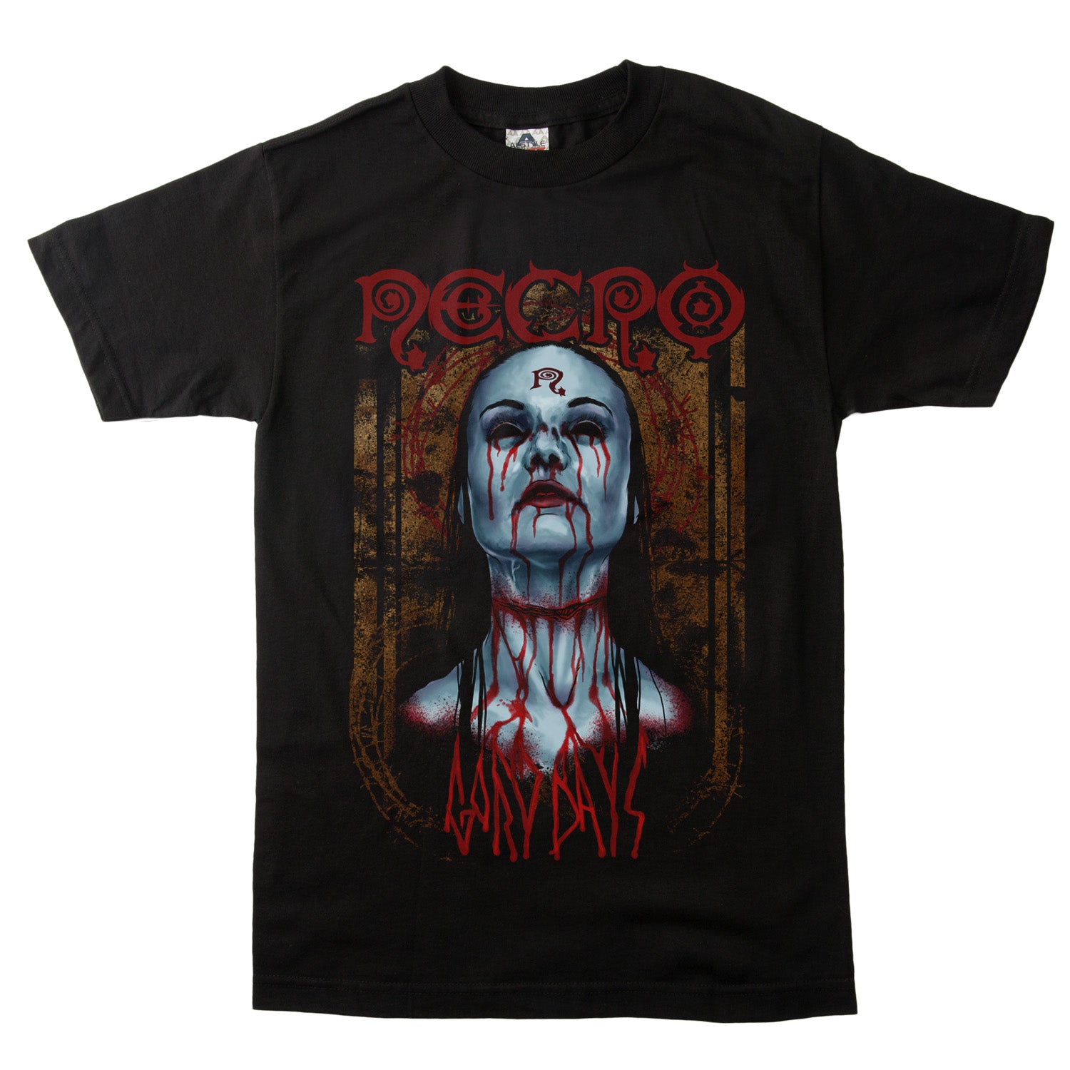 Necro Gory Days Throat Sliced T-Shirt - Image 2