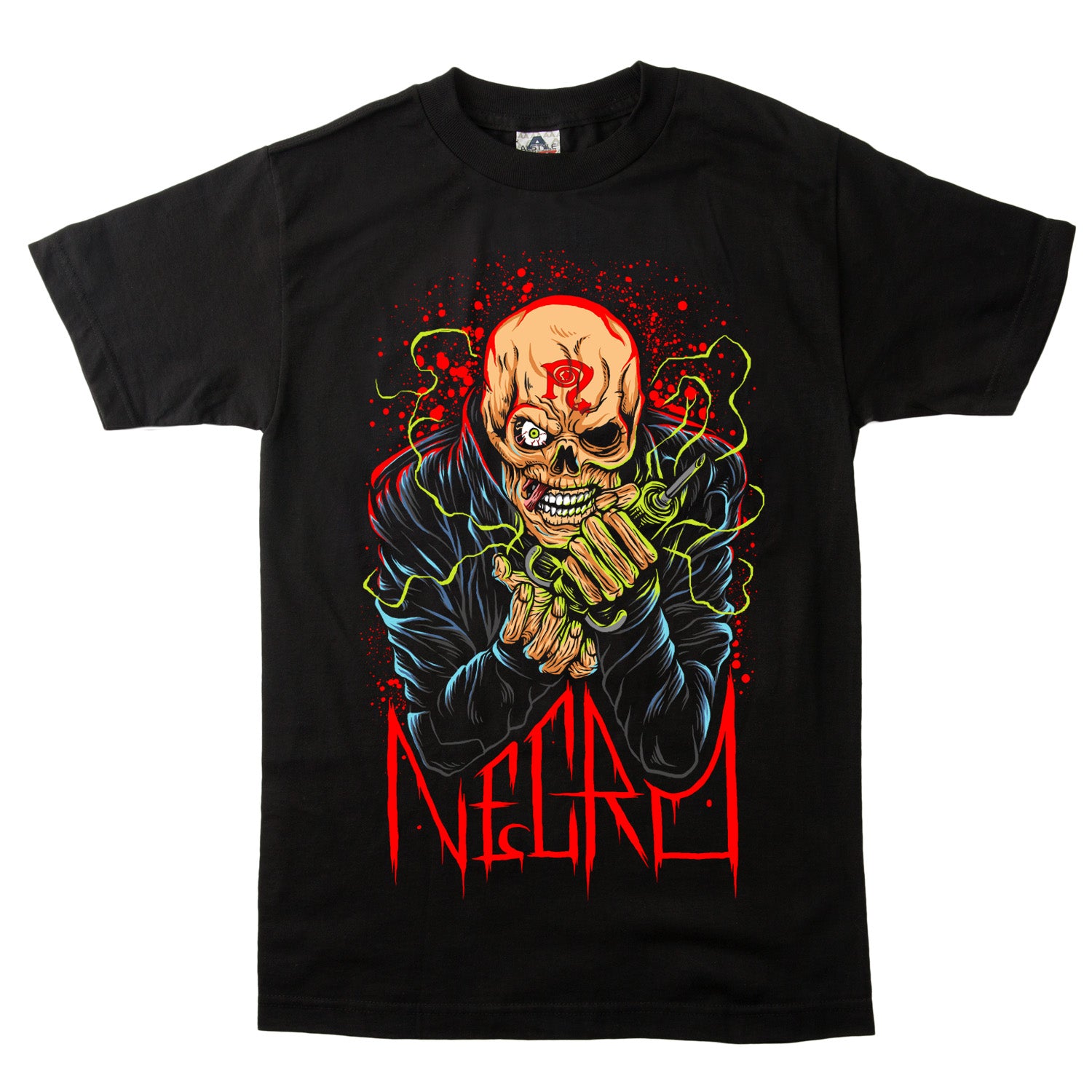 Necro Electric Funeral Pre-Fix T-Shirt - Image 2