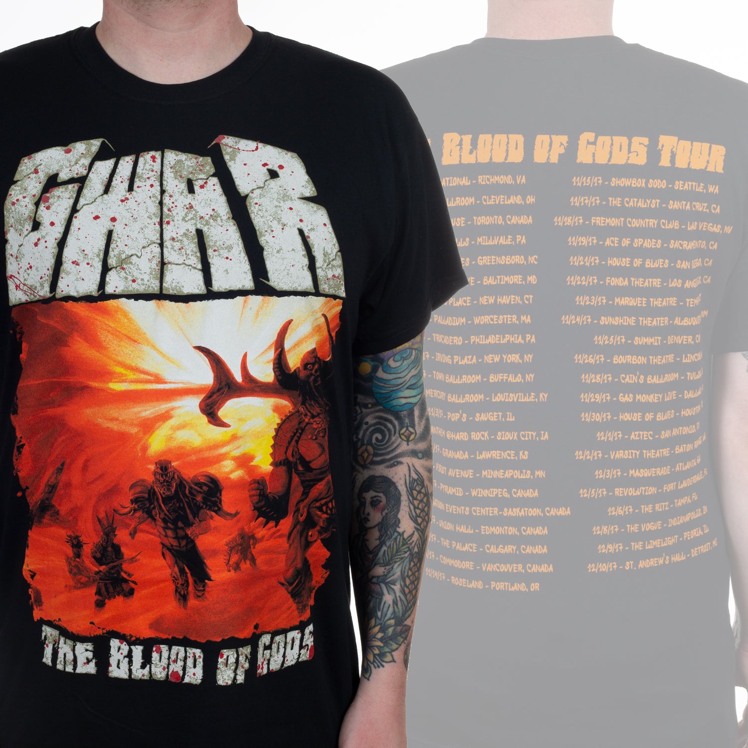 Gwar The Blood Of Gods Tour T-Shirt - Image 2