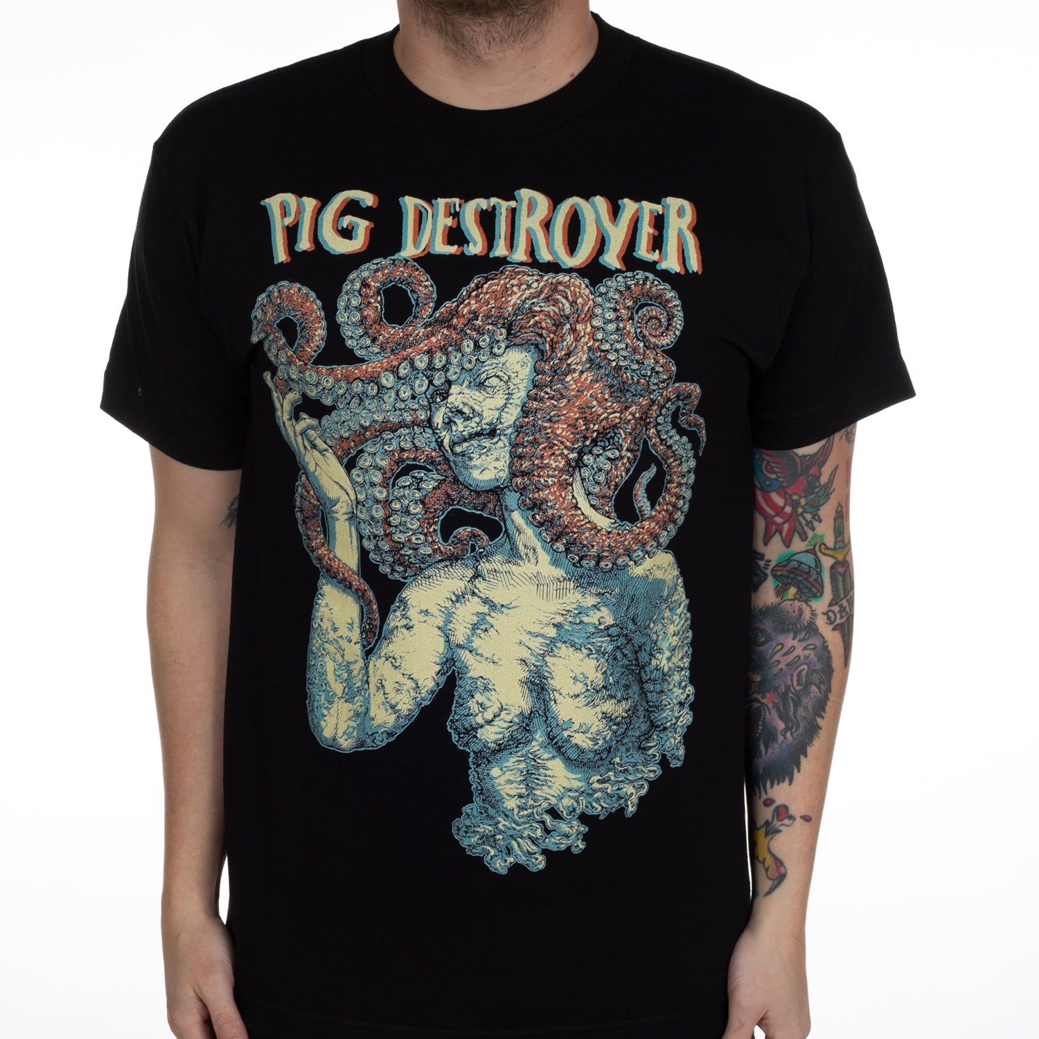 Pig Destroyer Tentacle Head T-Shirt - Image 2