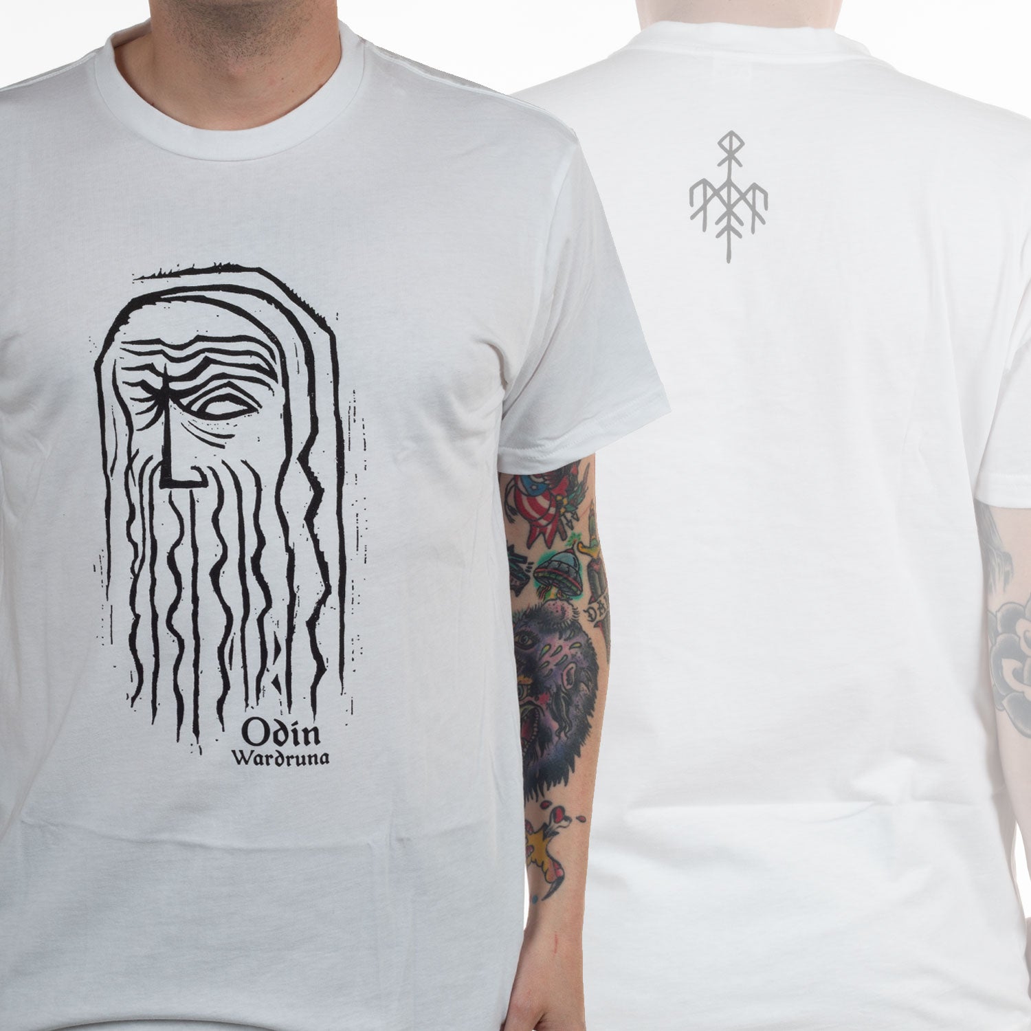 Wardruna Odin (White) T-Shirt - Image 2
