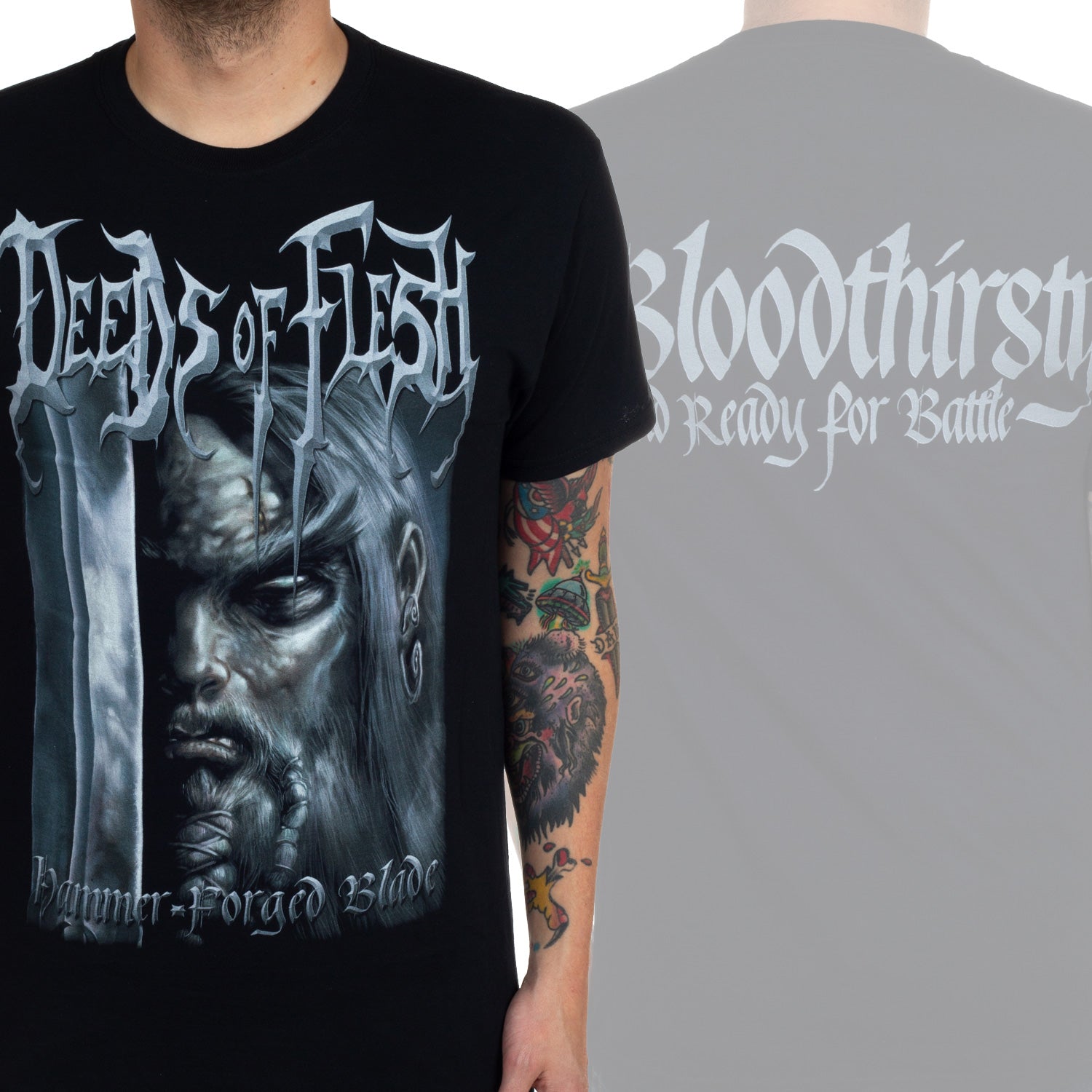 Deeds Of Flesh Viking T-Shirt - Image 2