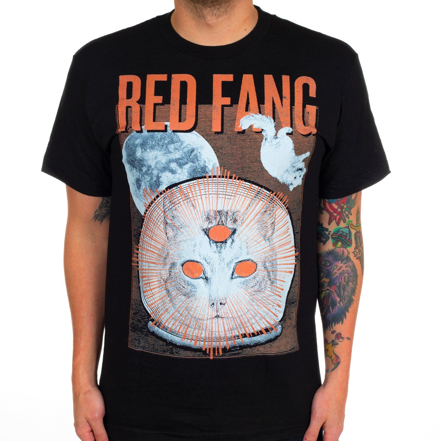 Red Fang Space Cat T-Shirt - Image 2