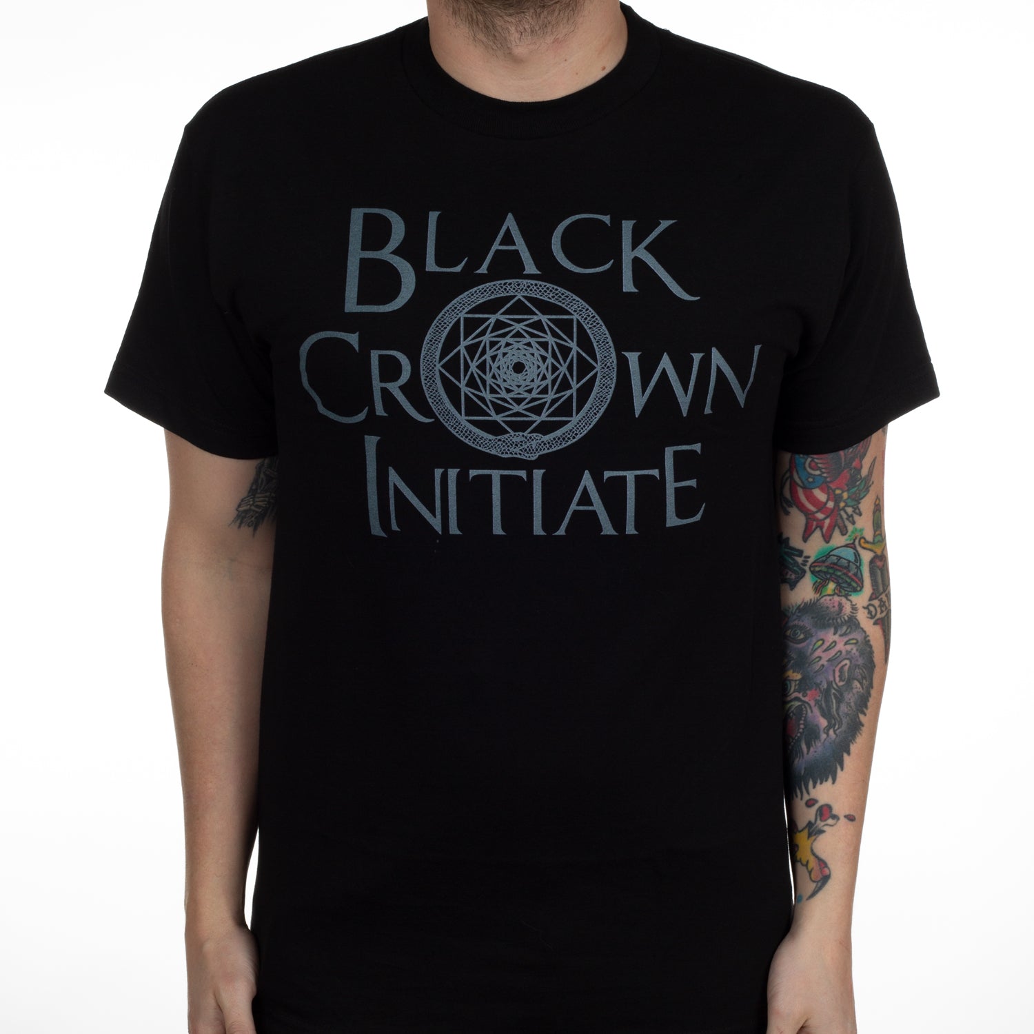 Black Crown Initiate Square Logo T-Shirt - Image 2