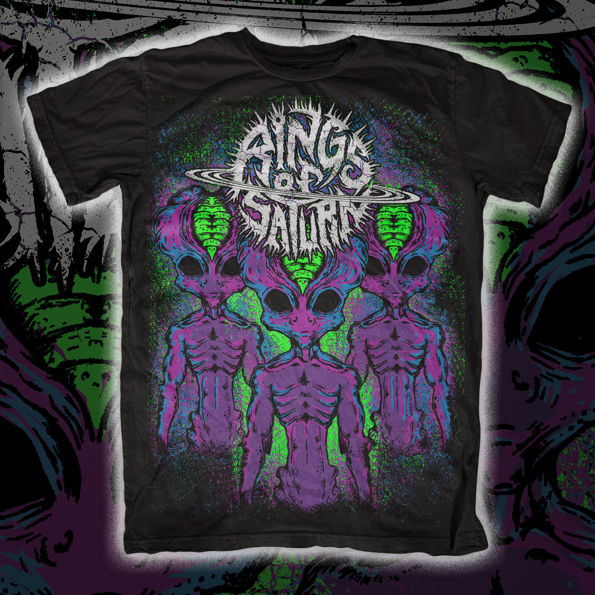 Rings Of Saturn First Contact T-Shirt - Image 2