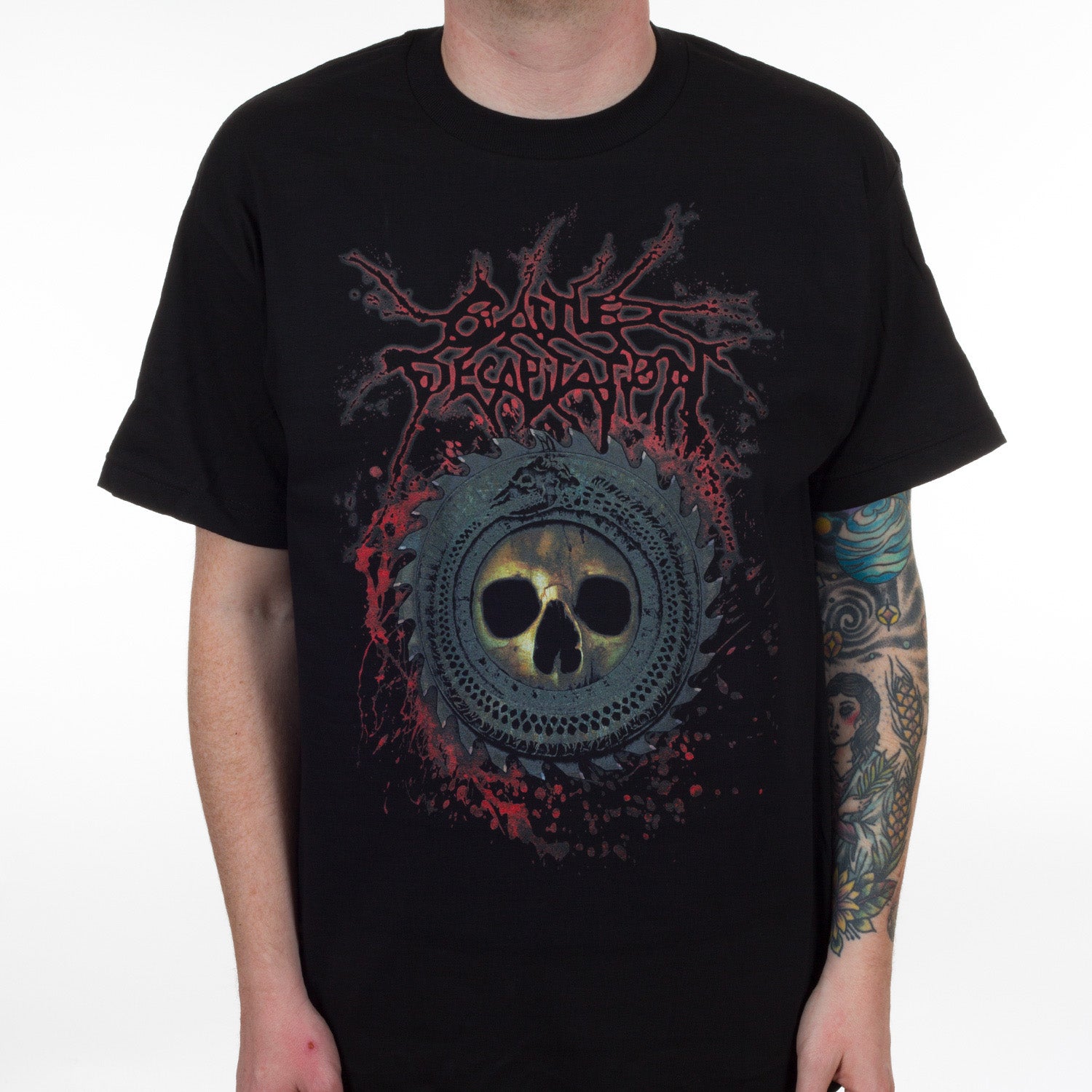 Cattle Decapitation Saw Blade T-Shirt - Image 2