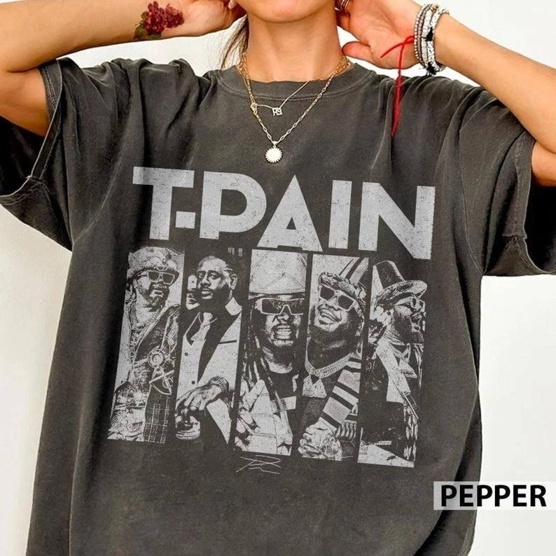 T-Pain Tp20 Tour Celebrating 20 Years Of His Music Career 2025 Tour Shirt