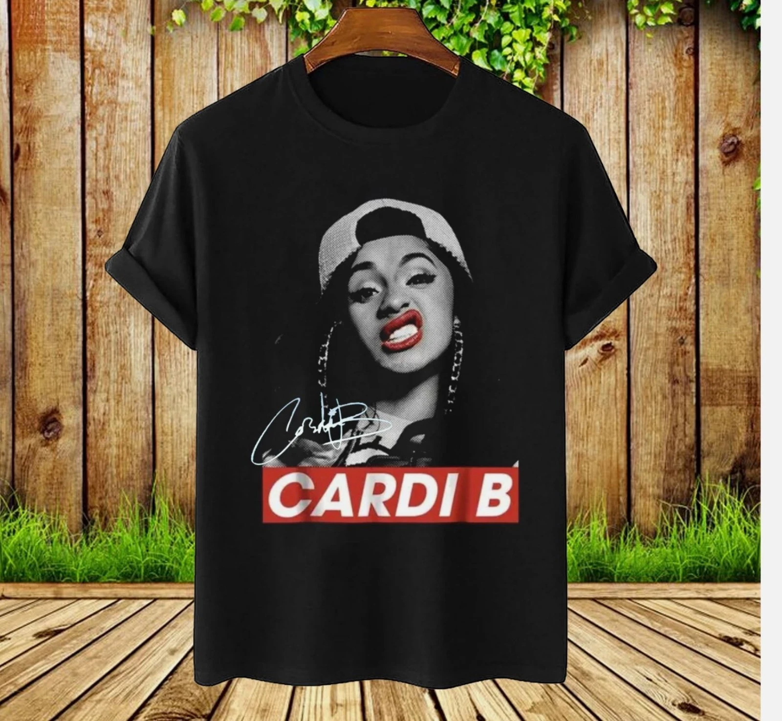 Rare Cardi B Signature Gift For Fan Black All Size Funny Shirt