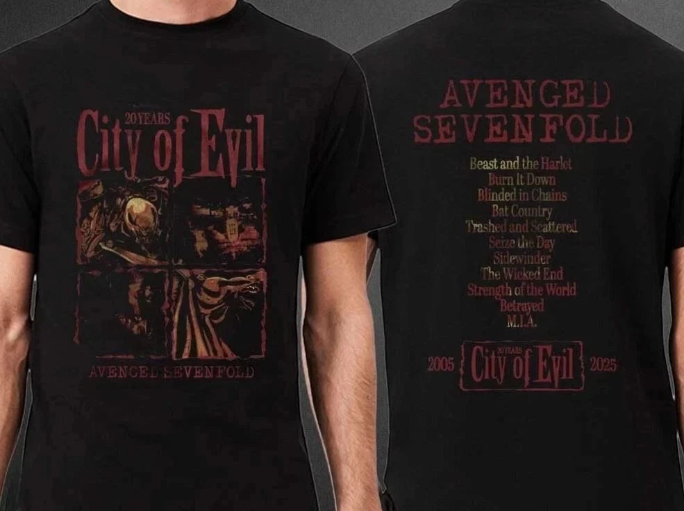 Avenged Sevenfold City Of Evil C.O.E 20Th Anniversary Shirt