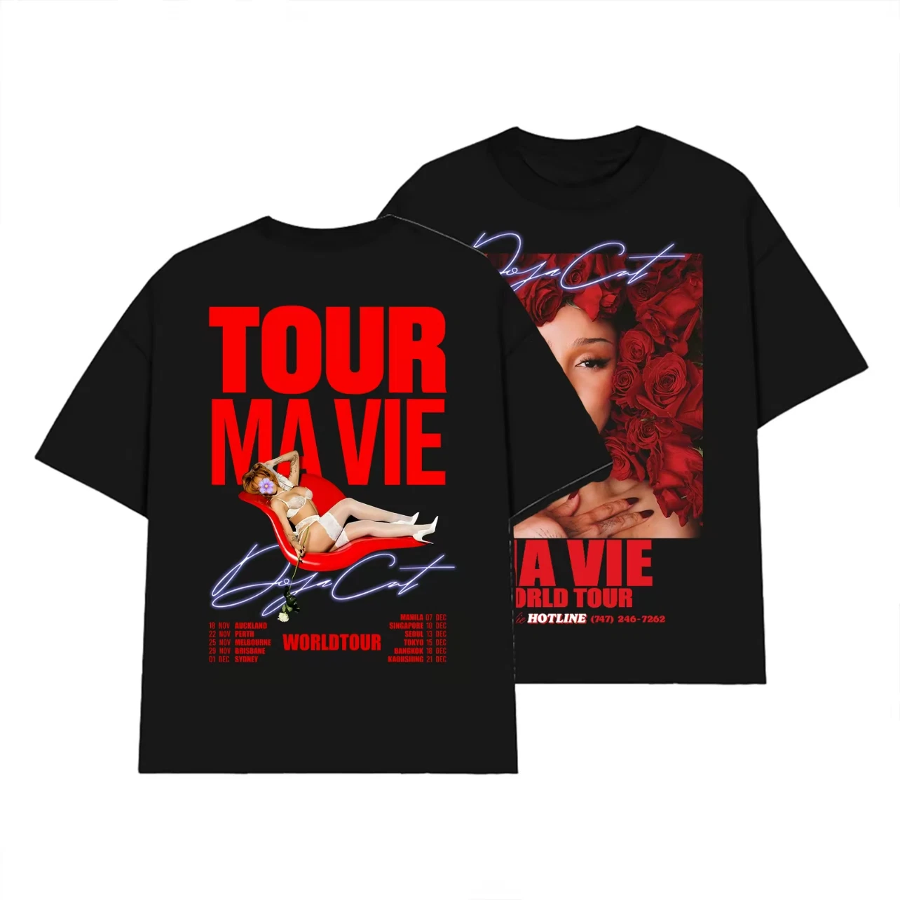 Doja Cat Ma Vie World Tour 2025 Concert Inspired Shirt