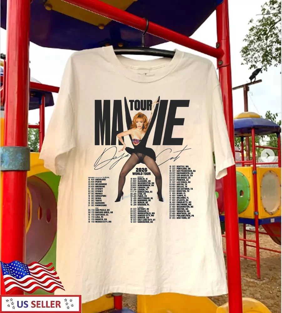 Doja Cat Announces Tour Ma Vie World Tour' 2026 Shirt White