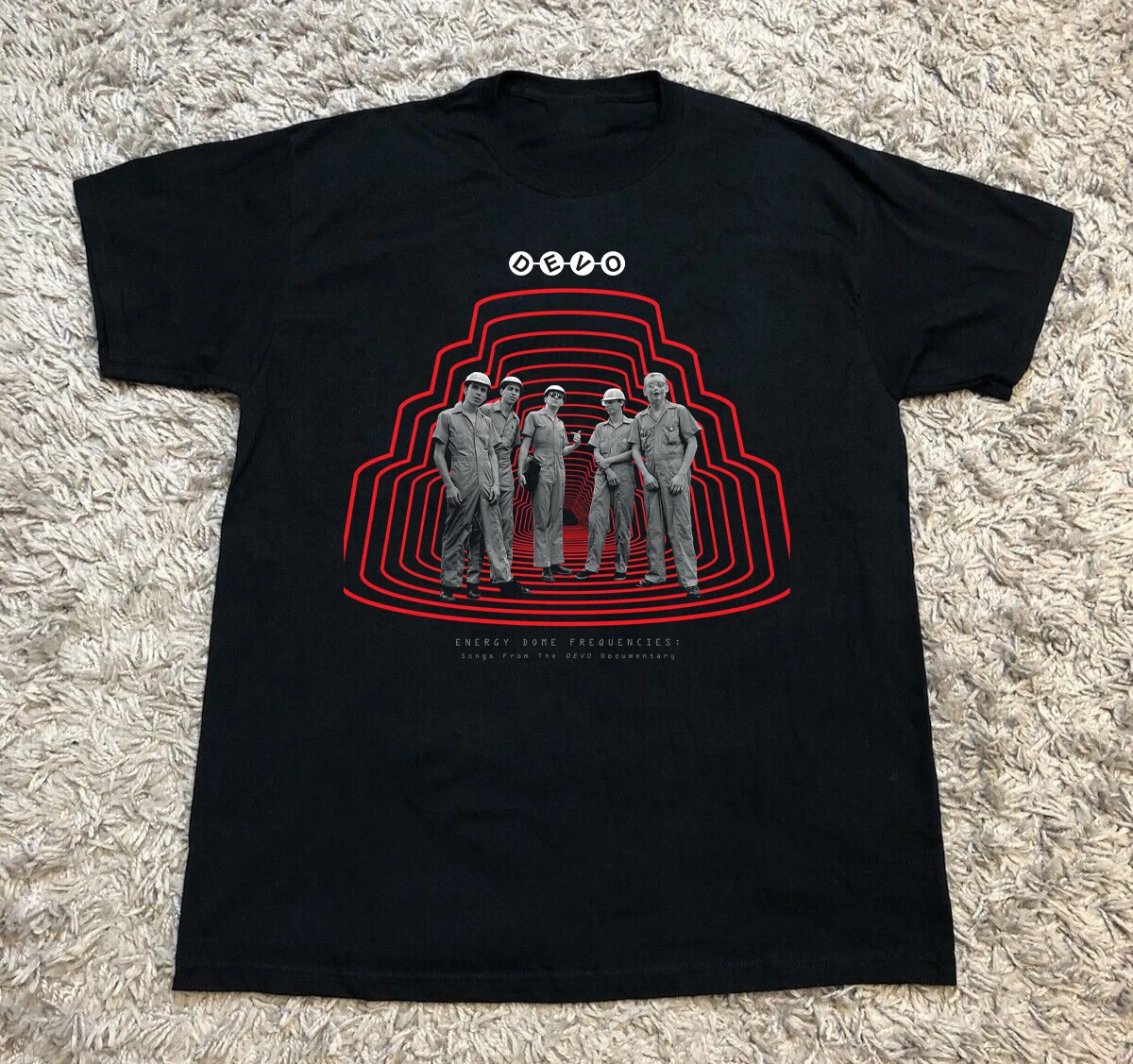 Devo Band Cotton Short Sleeve Black All Size Unisex Shirt
