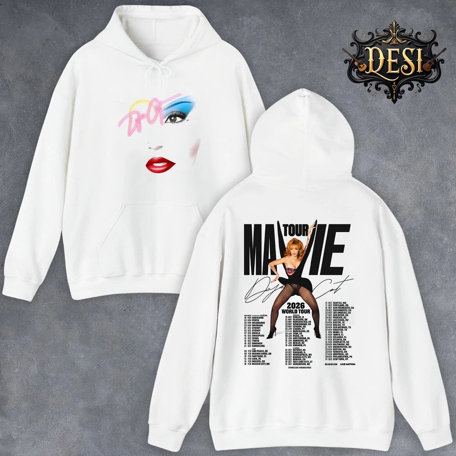 Doja Cat Ma Vie World Tour 2026 Inspired New Hoodie