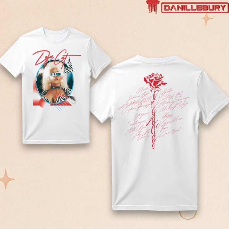 Doja Cat Tracklist 2025 Two Sides Unisex Shirt