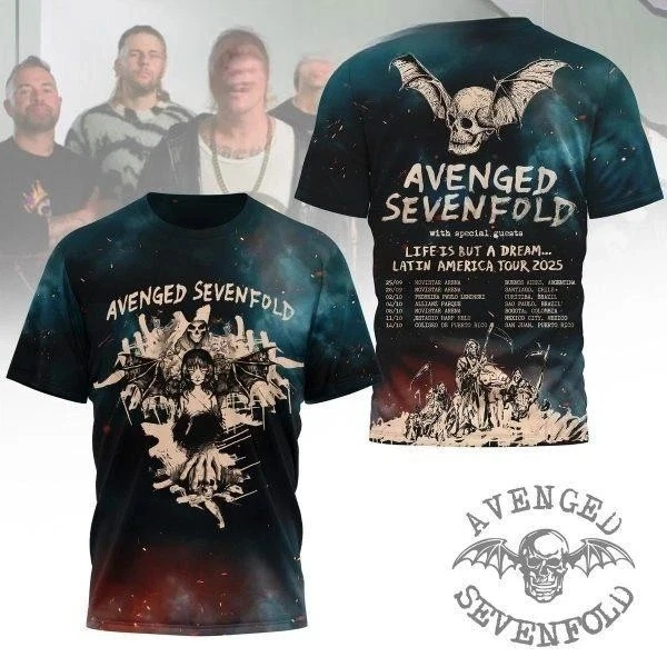 Avenged Sevenfold Life Is But A Dream Tour 2025 Shirt