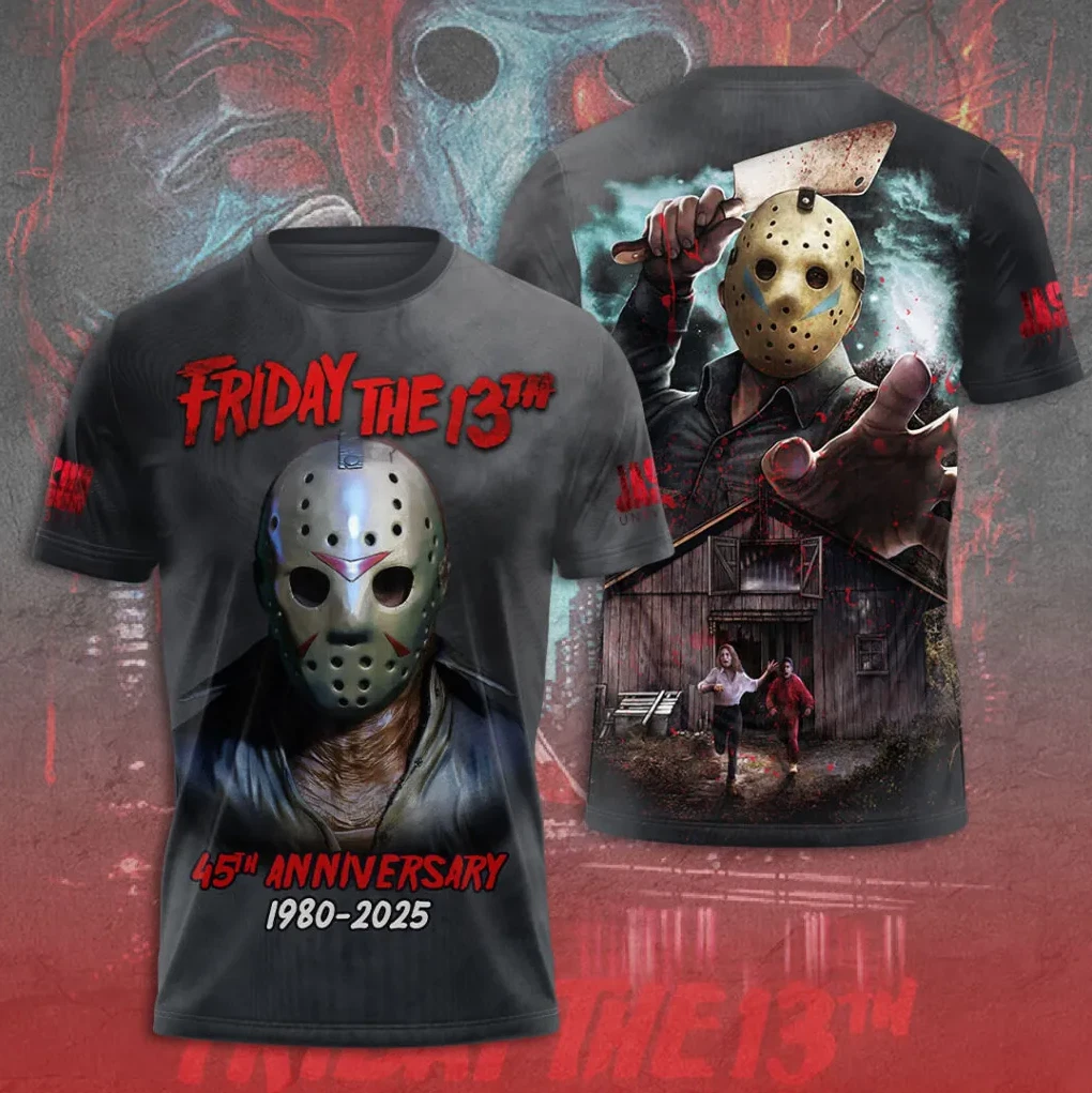 Friday The 13Th 45Th Anniversary 1980-2025 Aop 3D Shirt