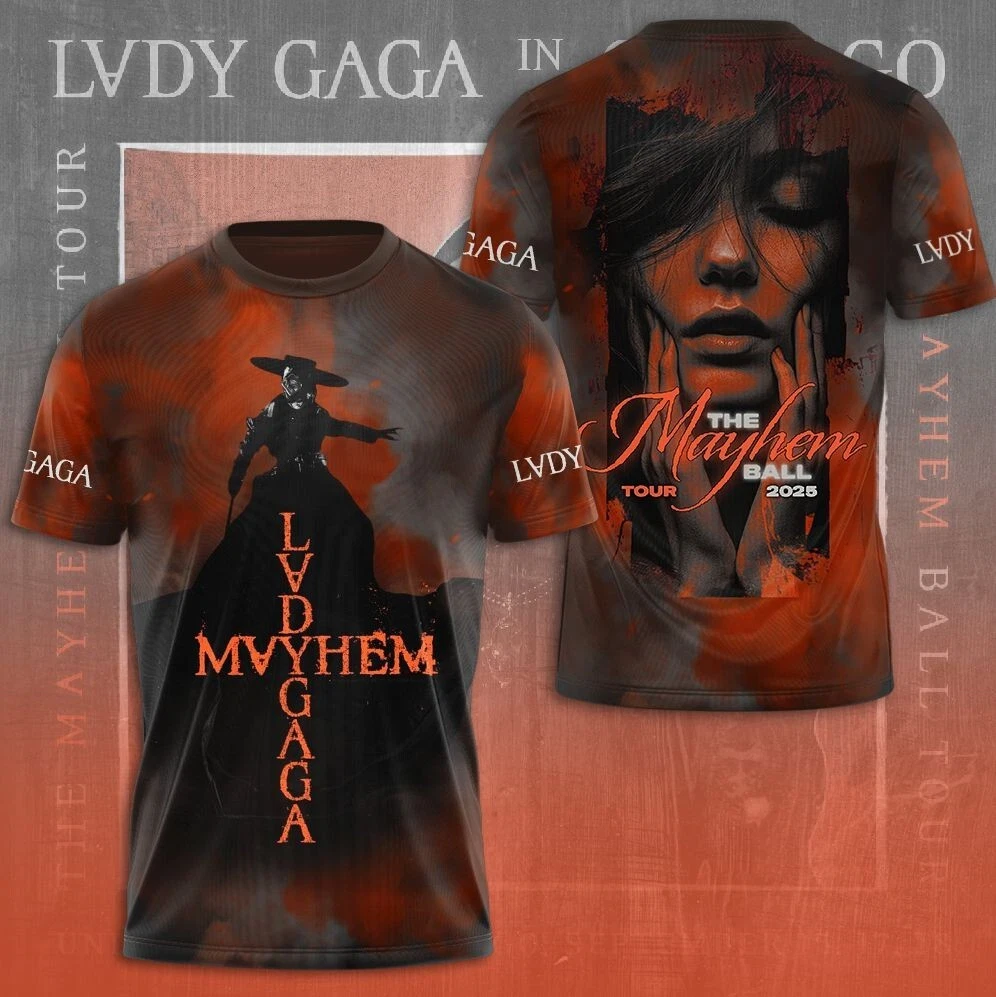 Lady Gaga Abracadabra The Mayhem Ball 2025 Tour 3D Shirt