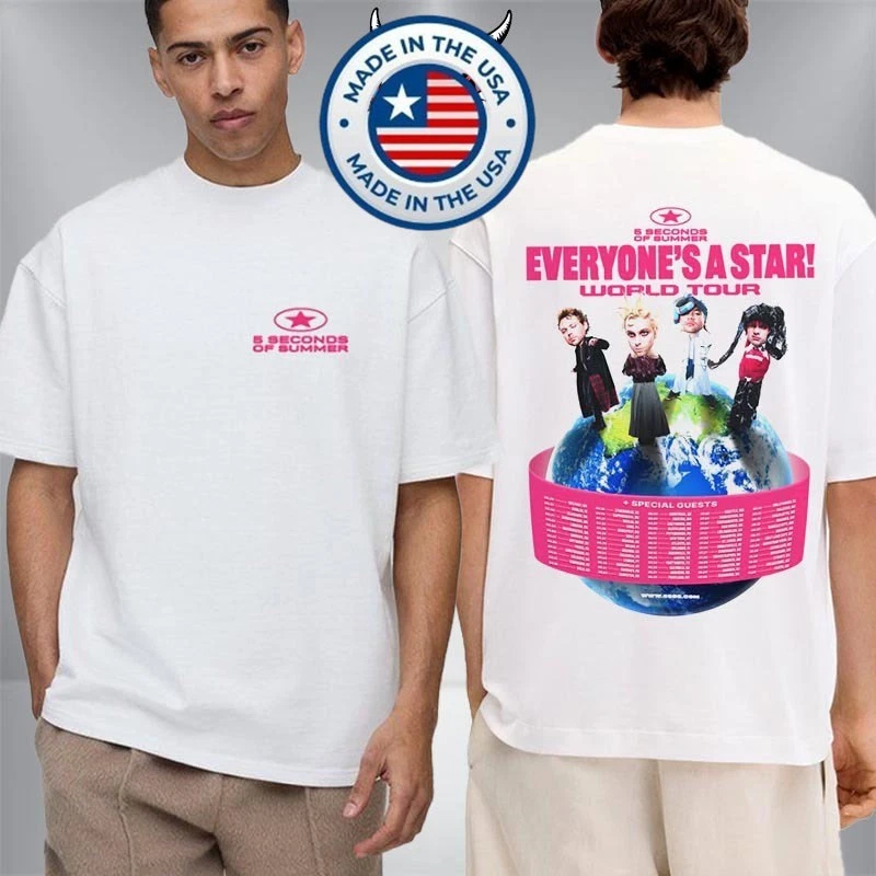 5 Seconds Of Summer Everyone'S A Star 2026 World Tour Inspired Shirt