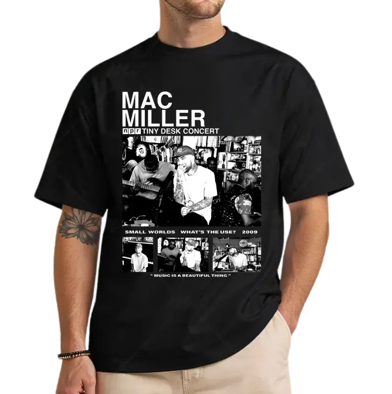 Mac Miller Graphic Shirt, Sweatshirt Featuring Tiny Desk Concert Artwork