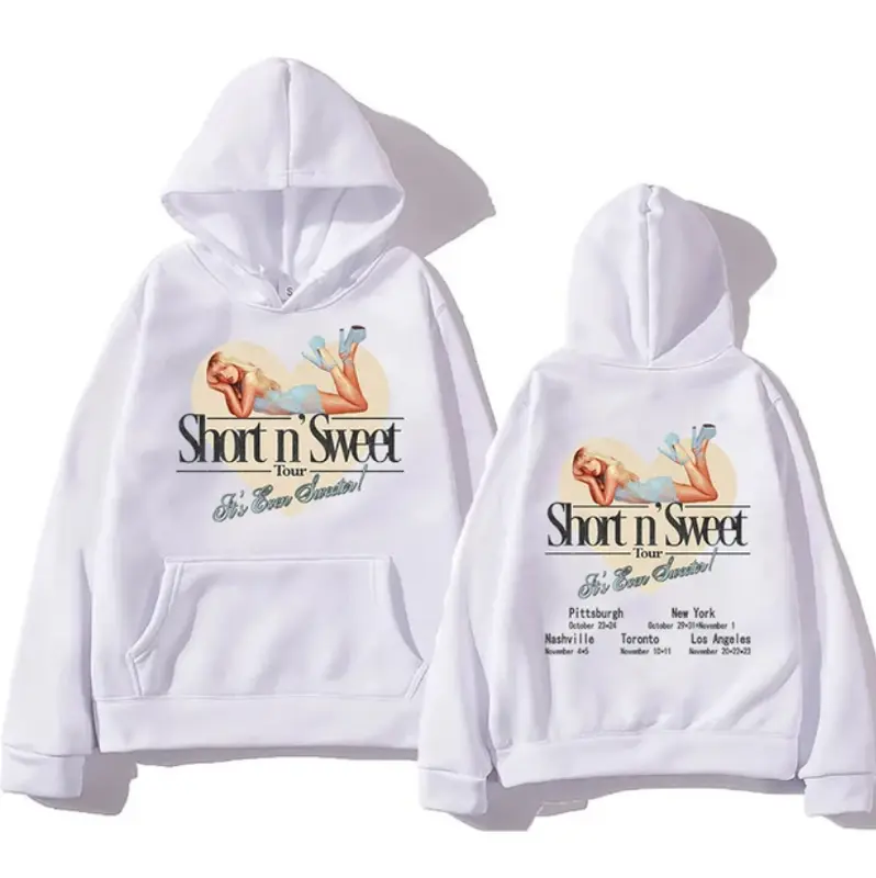 Sabrina Carpenter Top Music Hoodie Vintage White