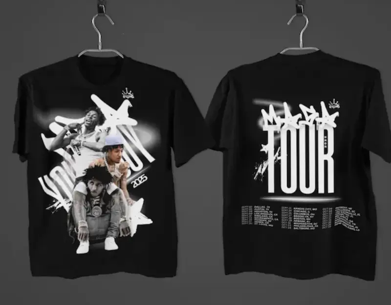 Youngboii Masa Tour 2025 Shirt Rap Hip Hop Graphic Shirt For Music Fans