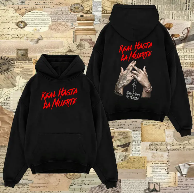 Hasta La Muerte Hoodie Black