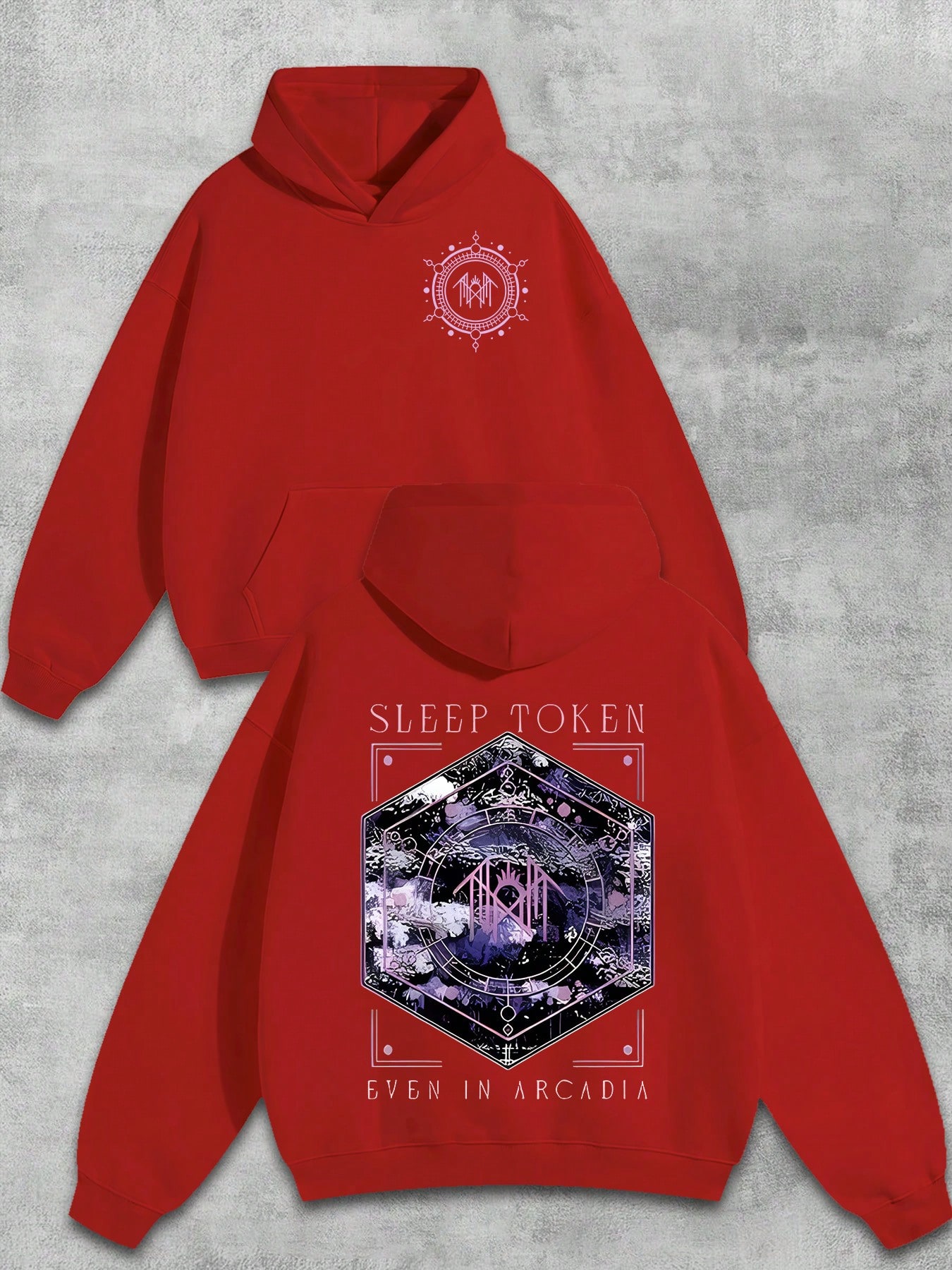 Sleep Token Vintage Hoodie Red