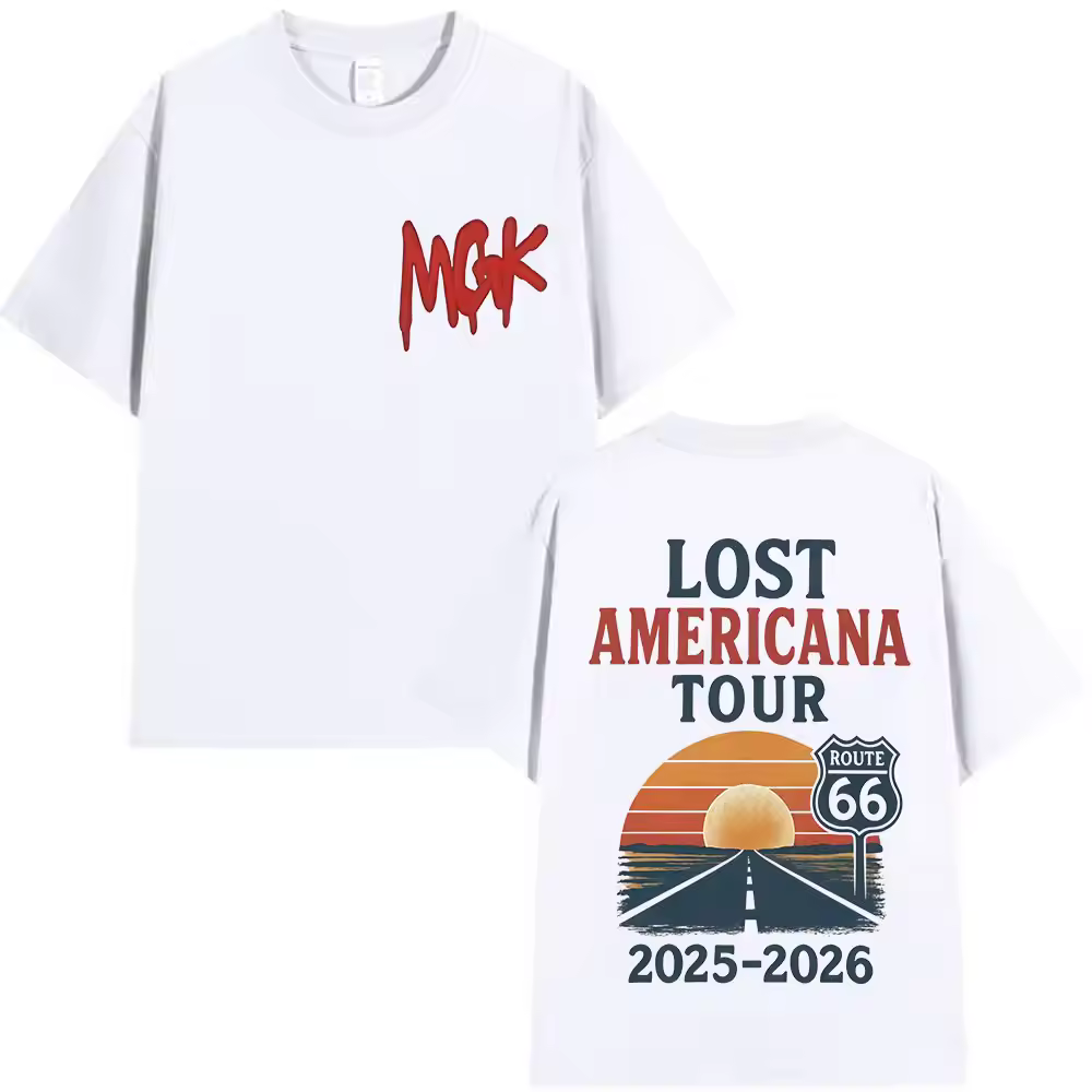 Mgk Lost Americana Tour 2025-2026 Graphic T Shirt