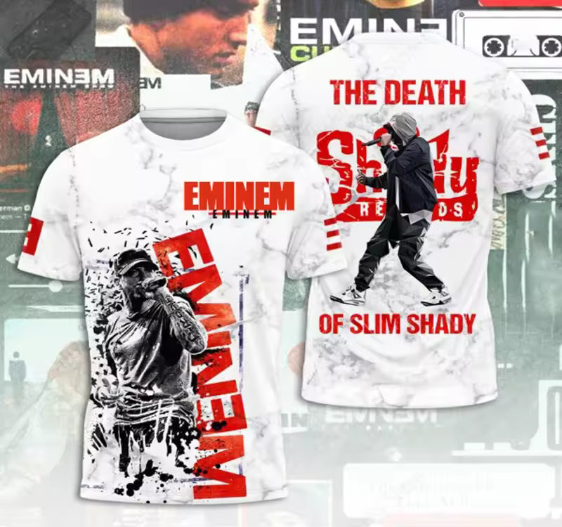 Eminem 3D Printed Shirt Men Women