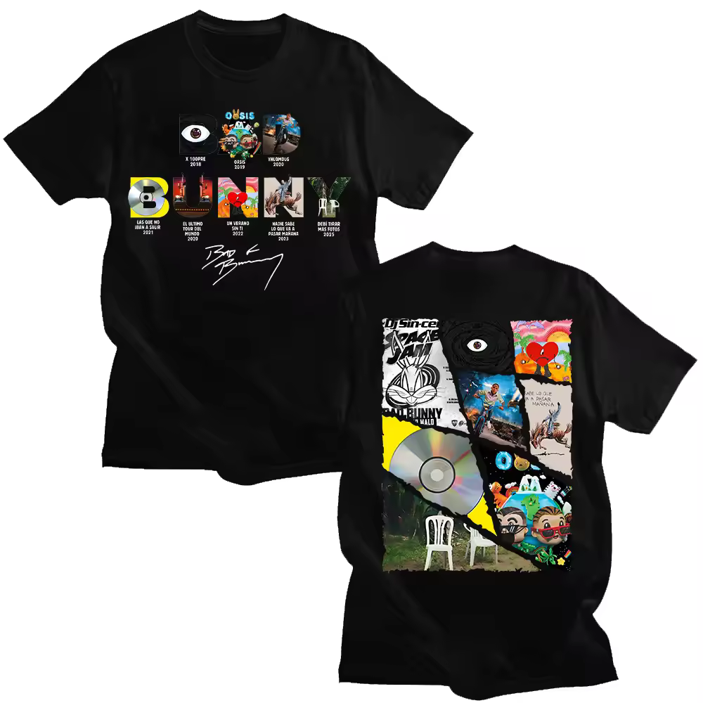 Bad Bunny Fashion 2025 New Cotton Tshirts